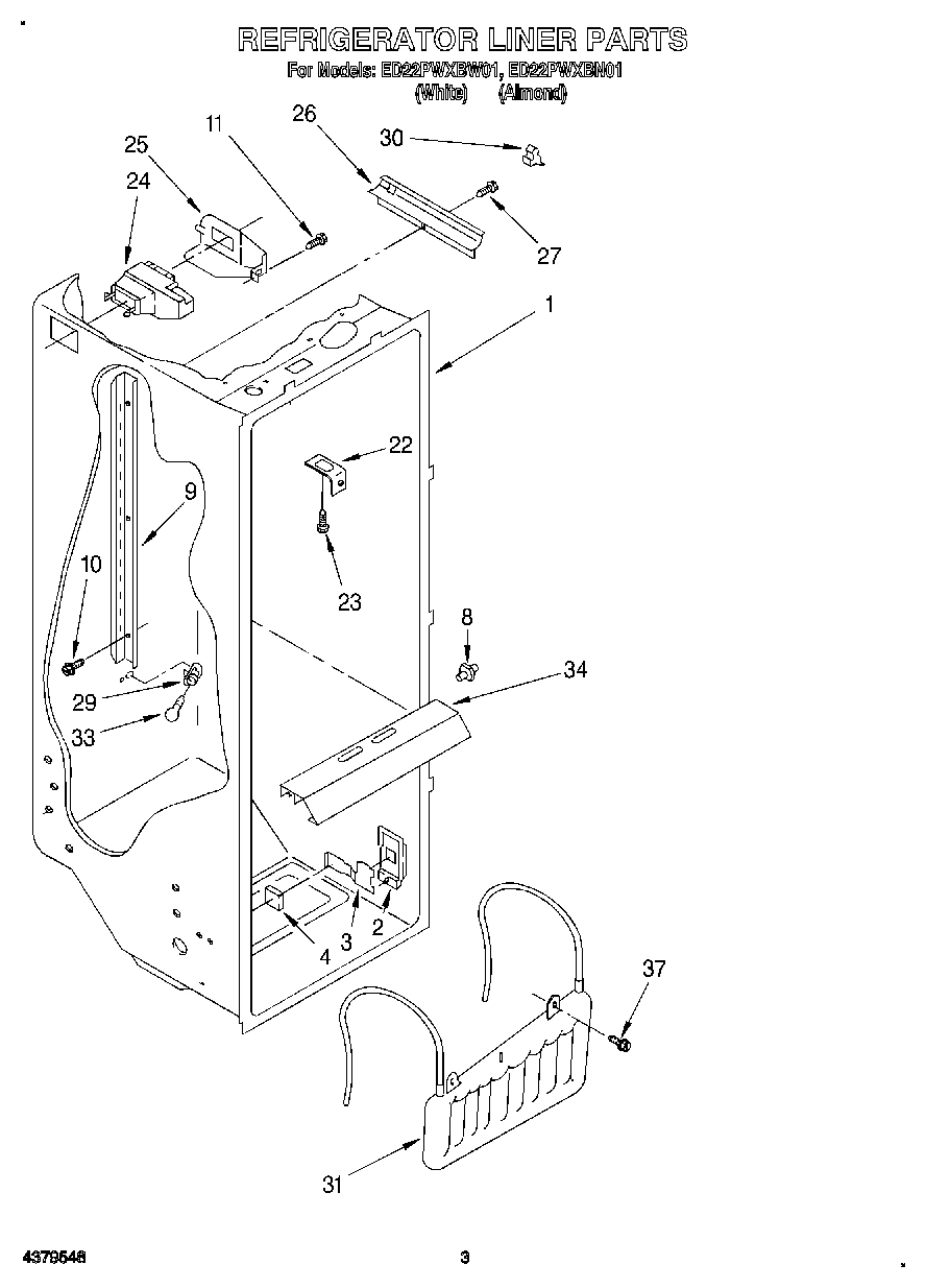 02 - REFRIGERATOR LINER