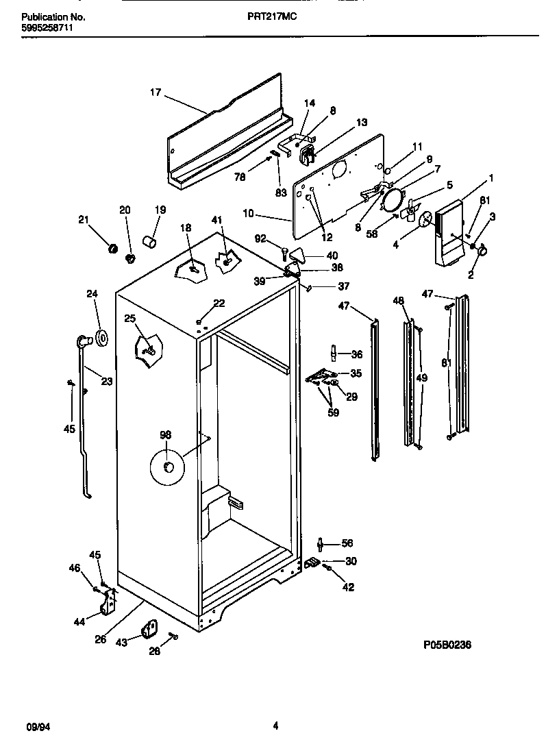 03 - CABINET W/FAN ASSEMBLY