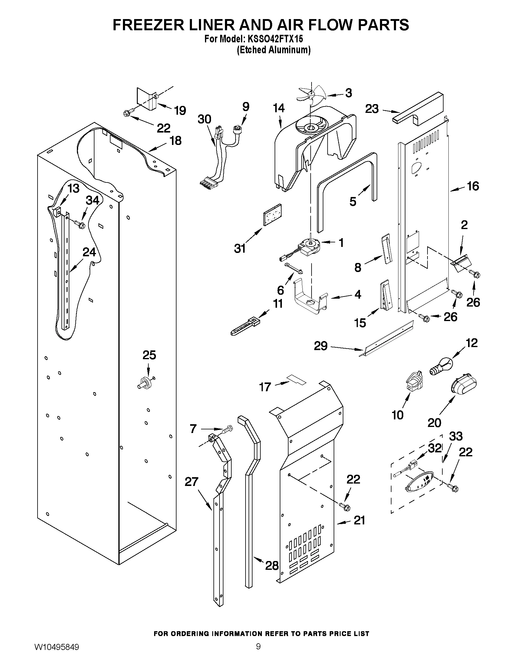 07 - FREEZER LINER AND AIR FLOW PARTS