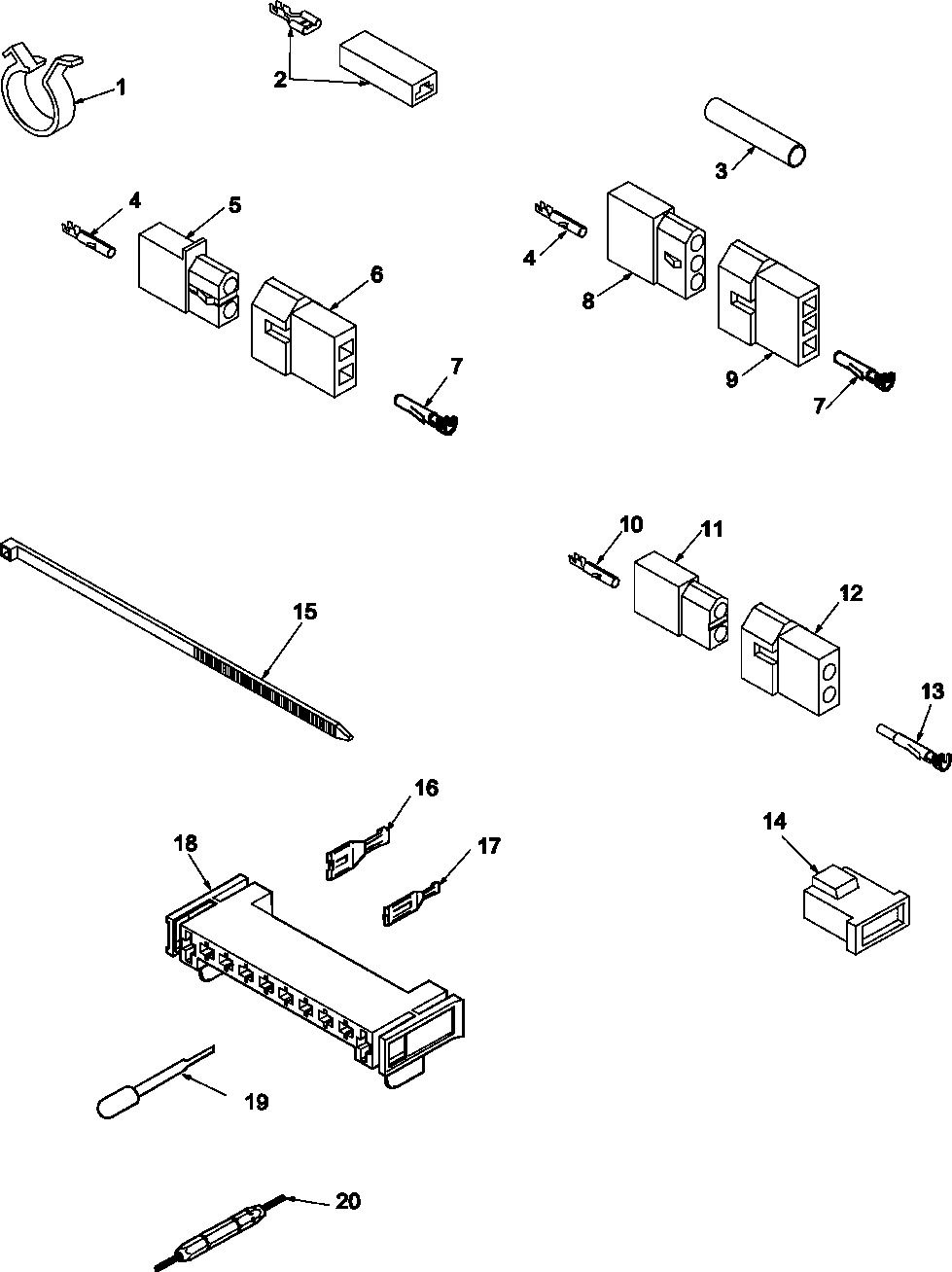 09 - TERMINALS AND MOTOR CONNECTION BLOCK