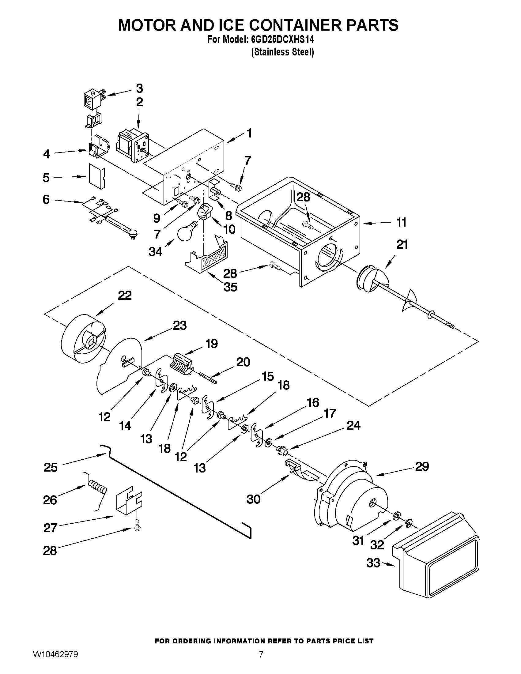 05 - MOTOR AND ICE CONTAINER PARTS