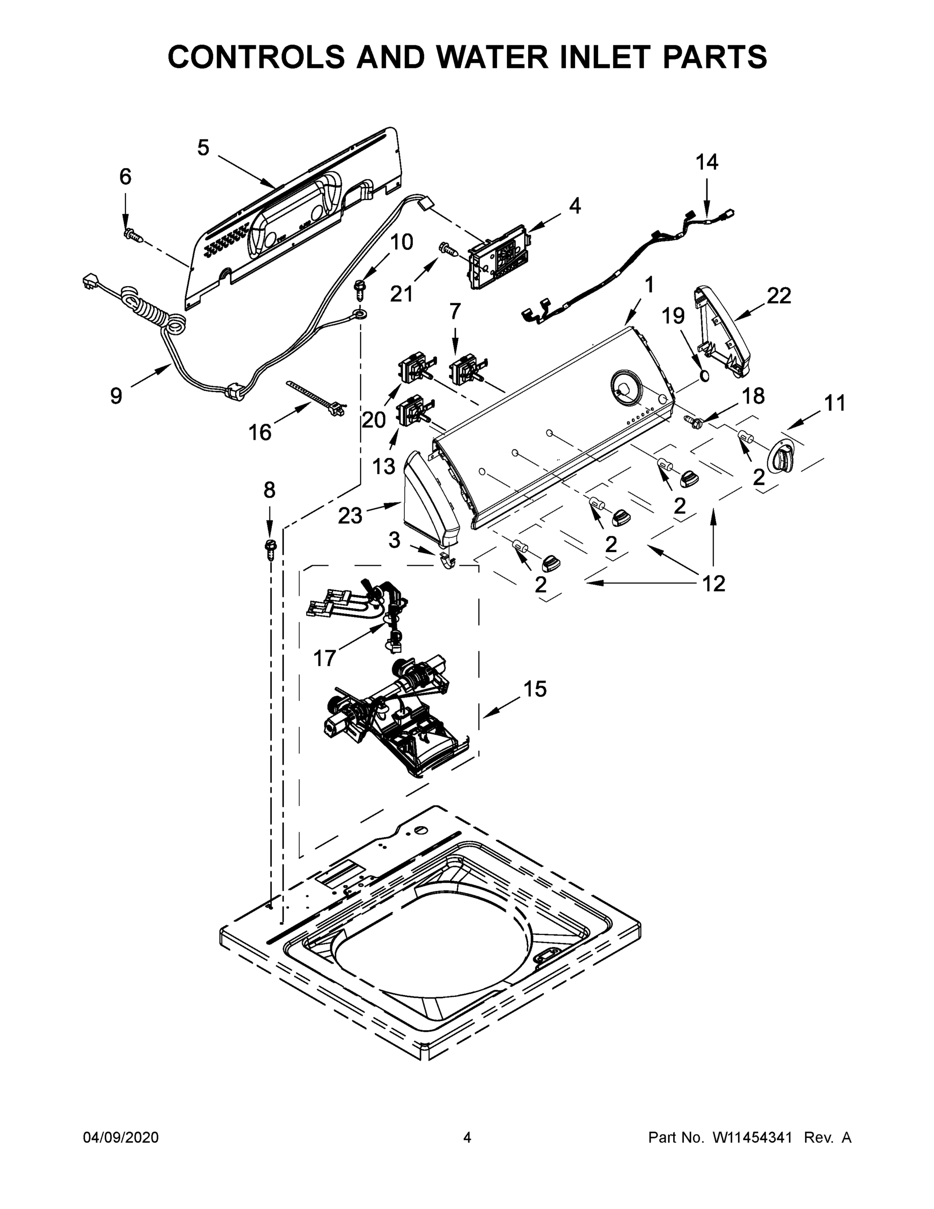 03 - CONTROLS AND WATER INLET PARTS