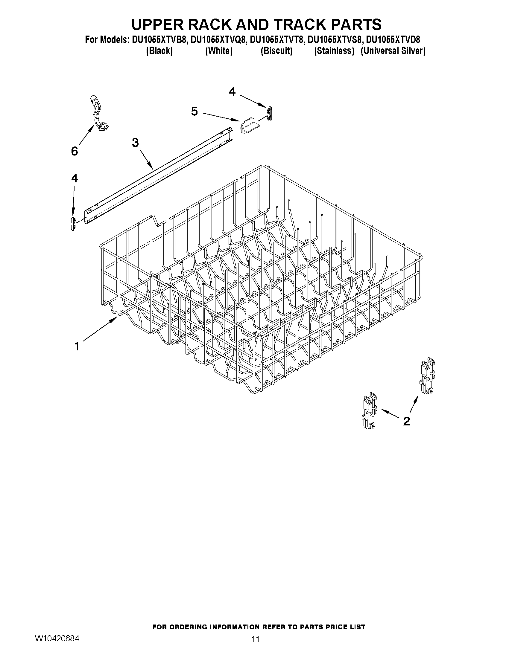 09 - UPPER RACK AND TRACK PARTS