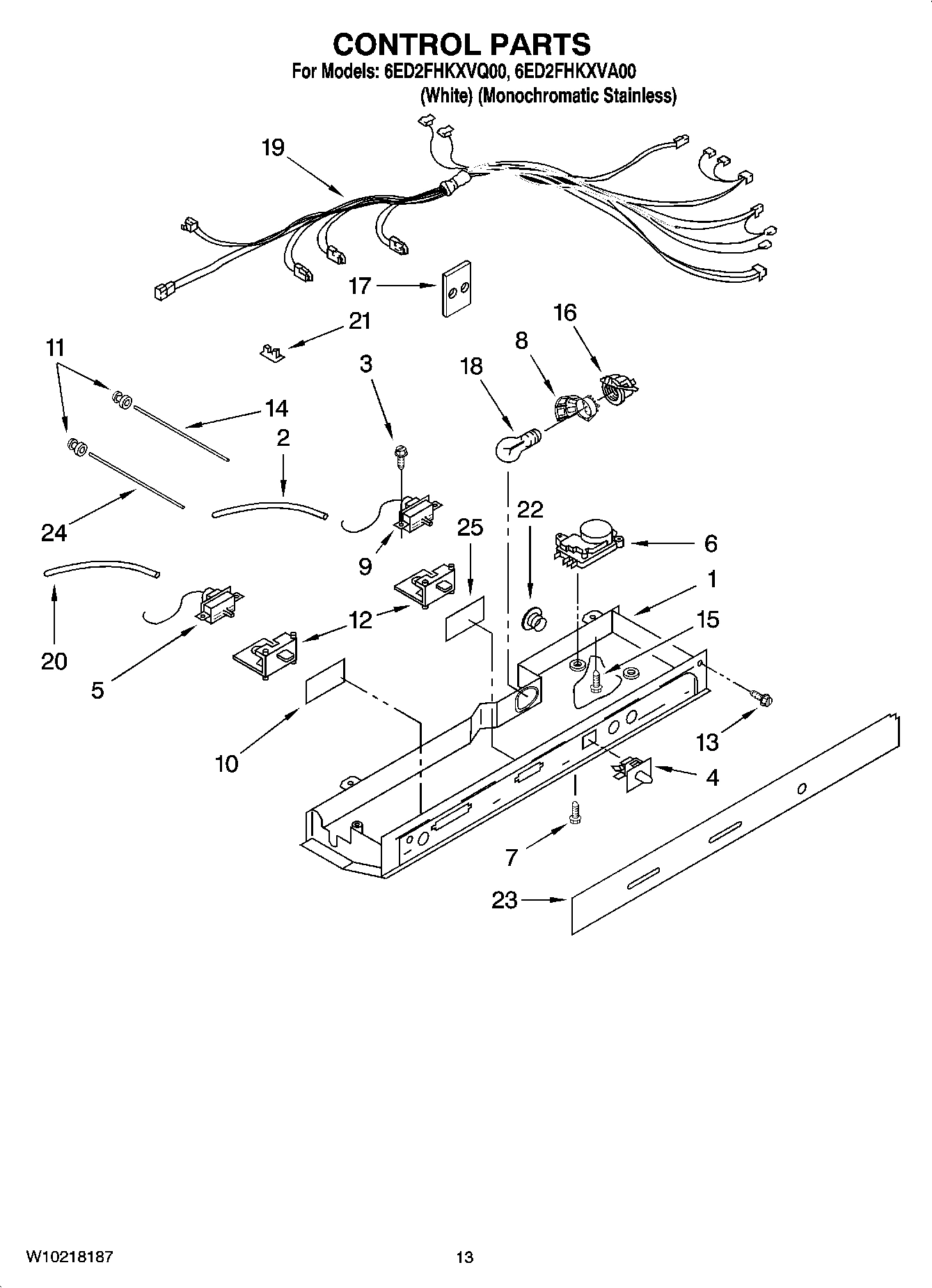 09 - CONTROL PARTS, OPTIONAL PARTS (NOT INCLUDED)