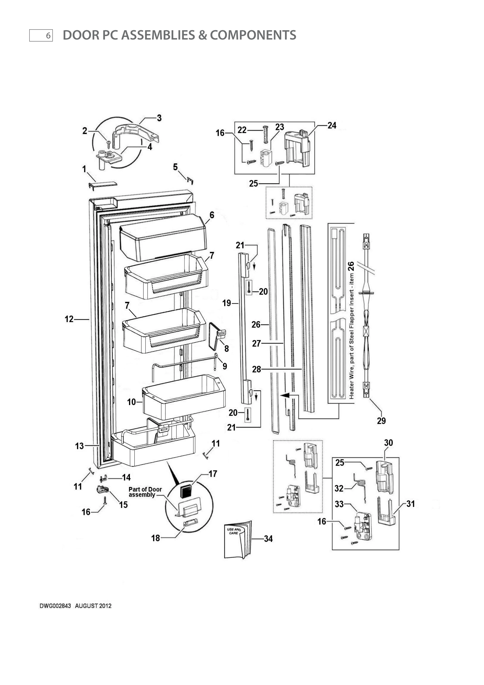 DOOR PC ASSEMBLIES & COMPONENTS