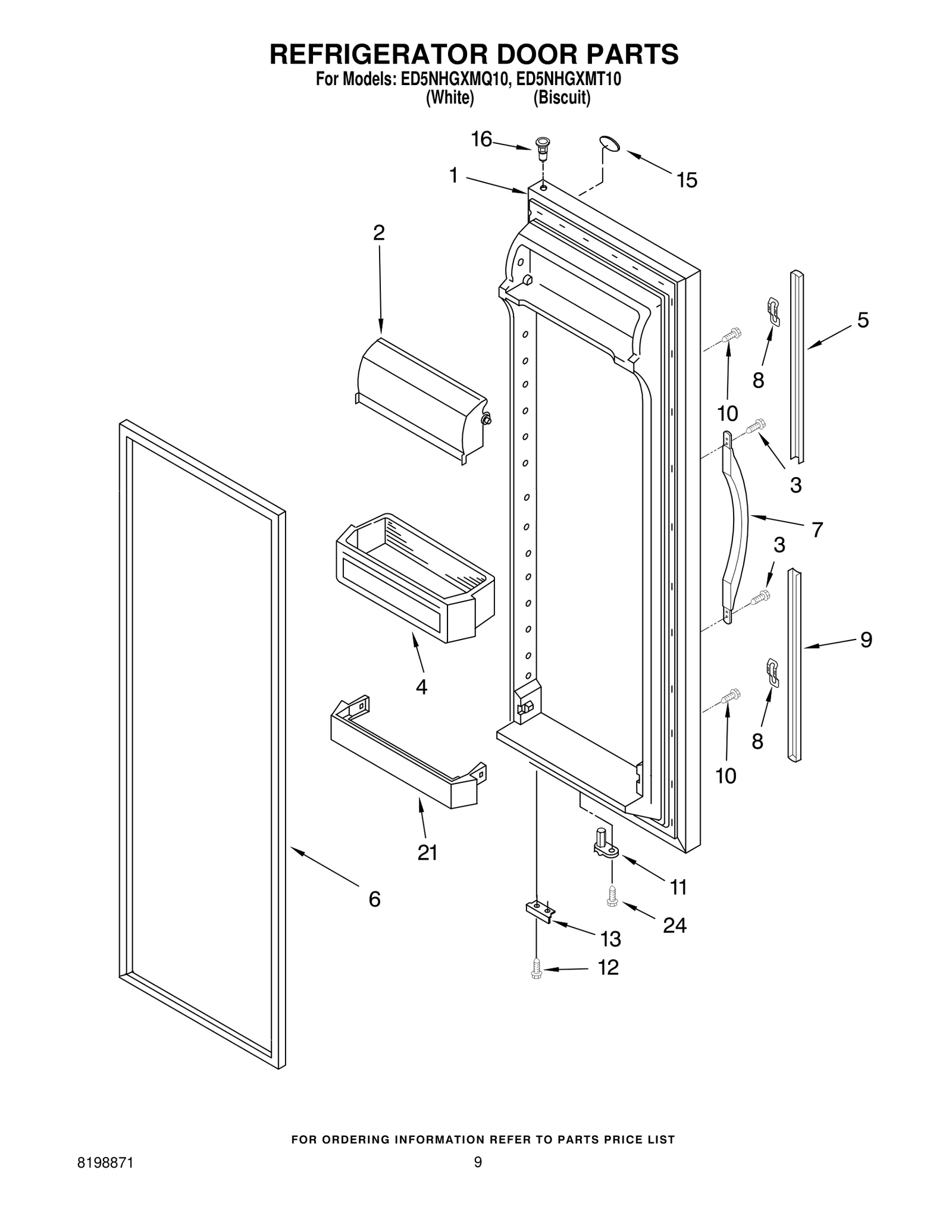 REFRIGERATOR DOOR PARTS