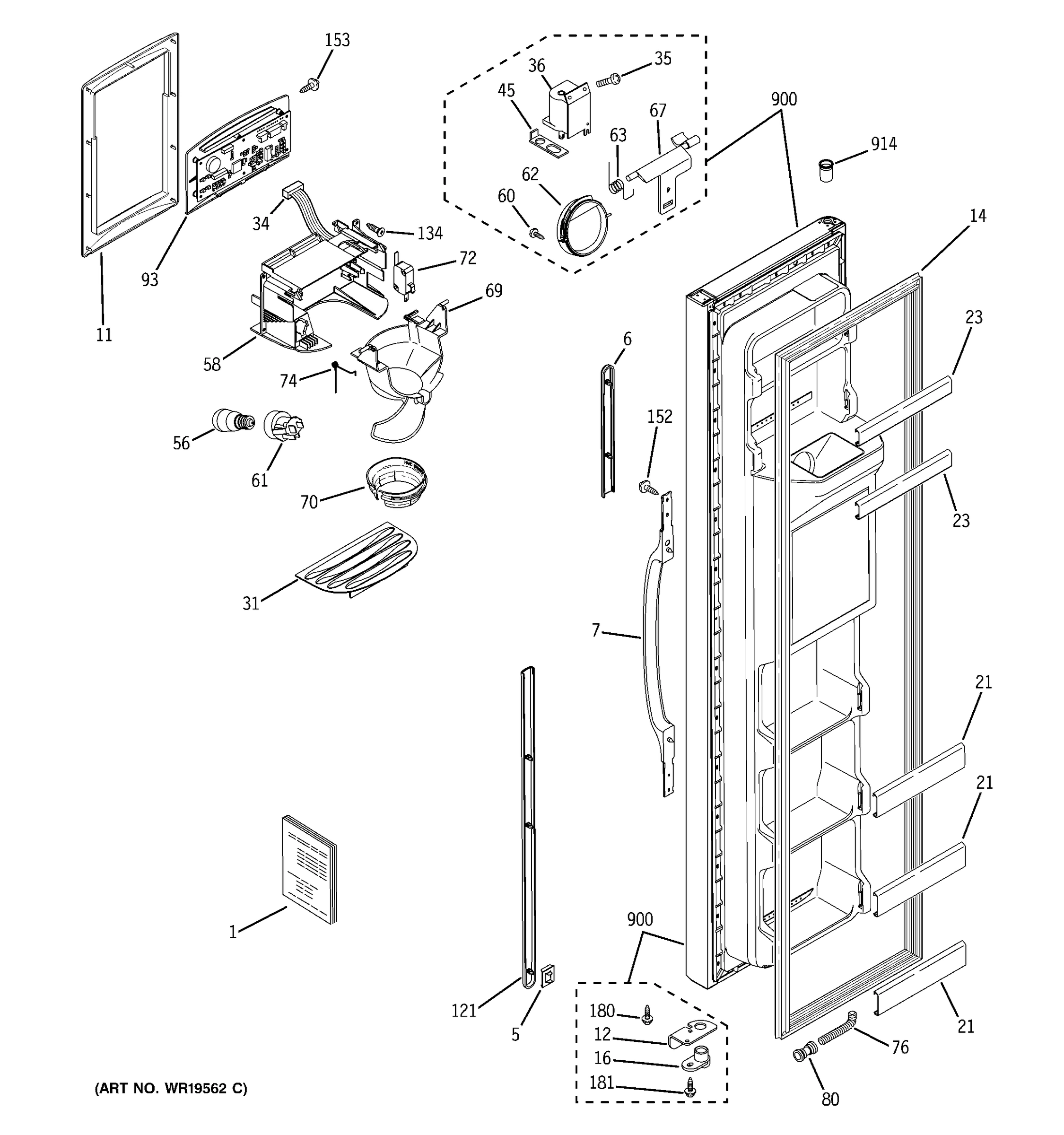 FREEZER DOOR
