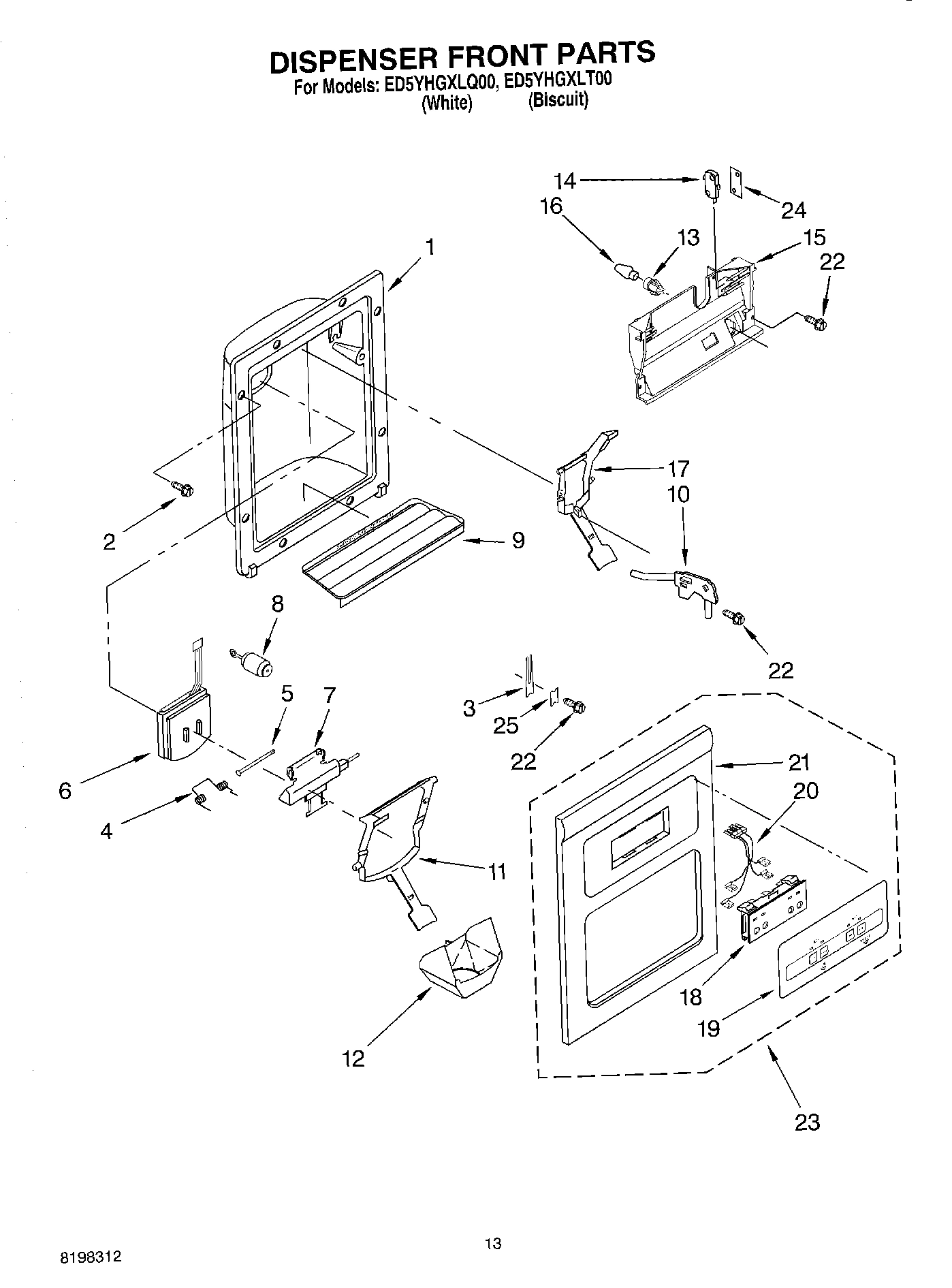 08 - DISPENSER FRONT PARTS