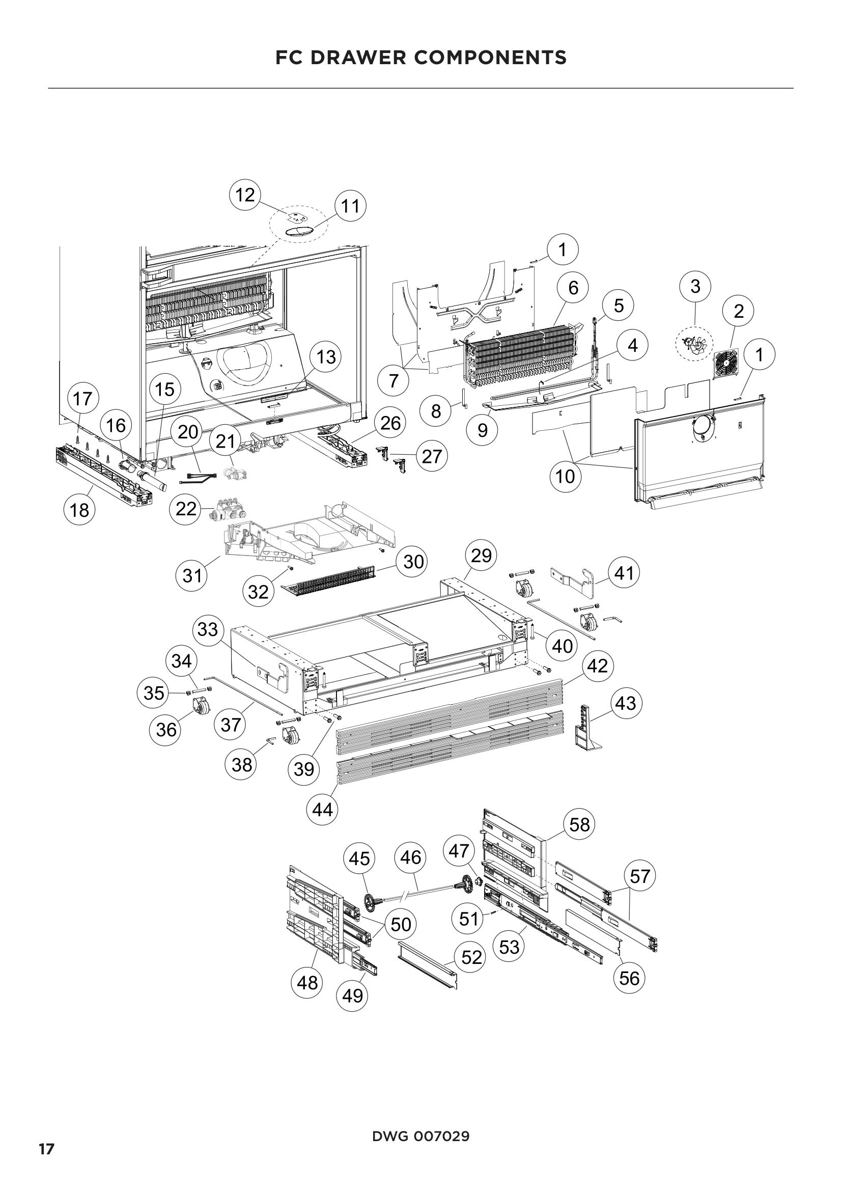 FC DRAWER COMPONENTS