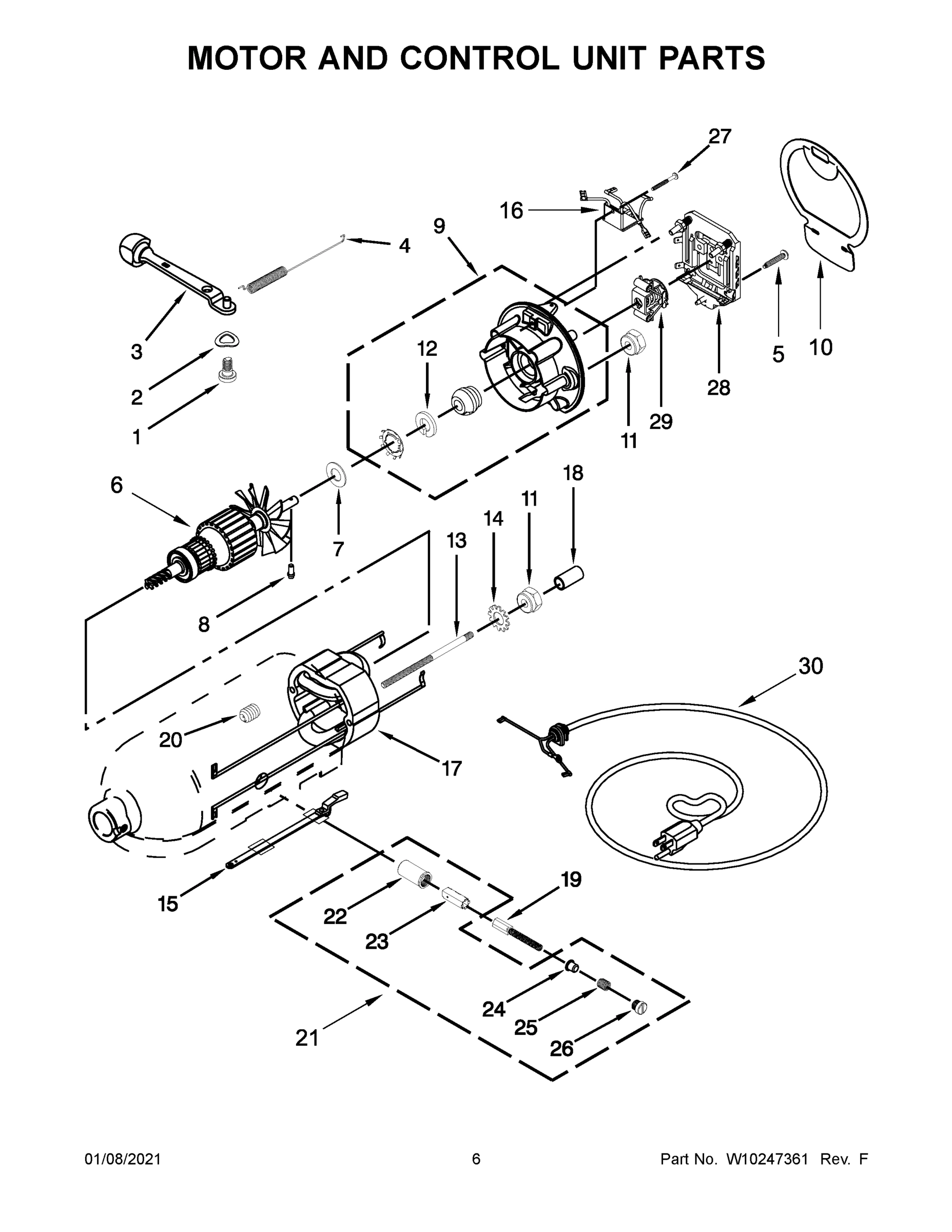 04 - MOTOR AND CONTROL UNIT PARTS