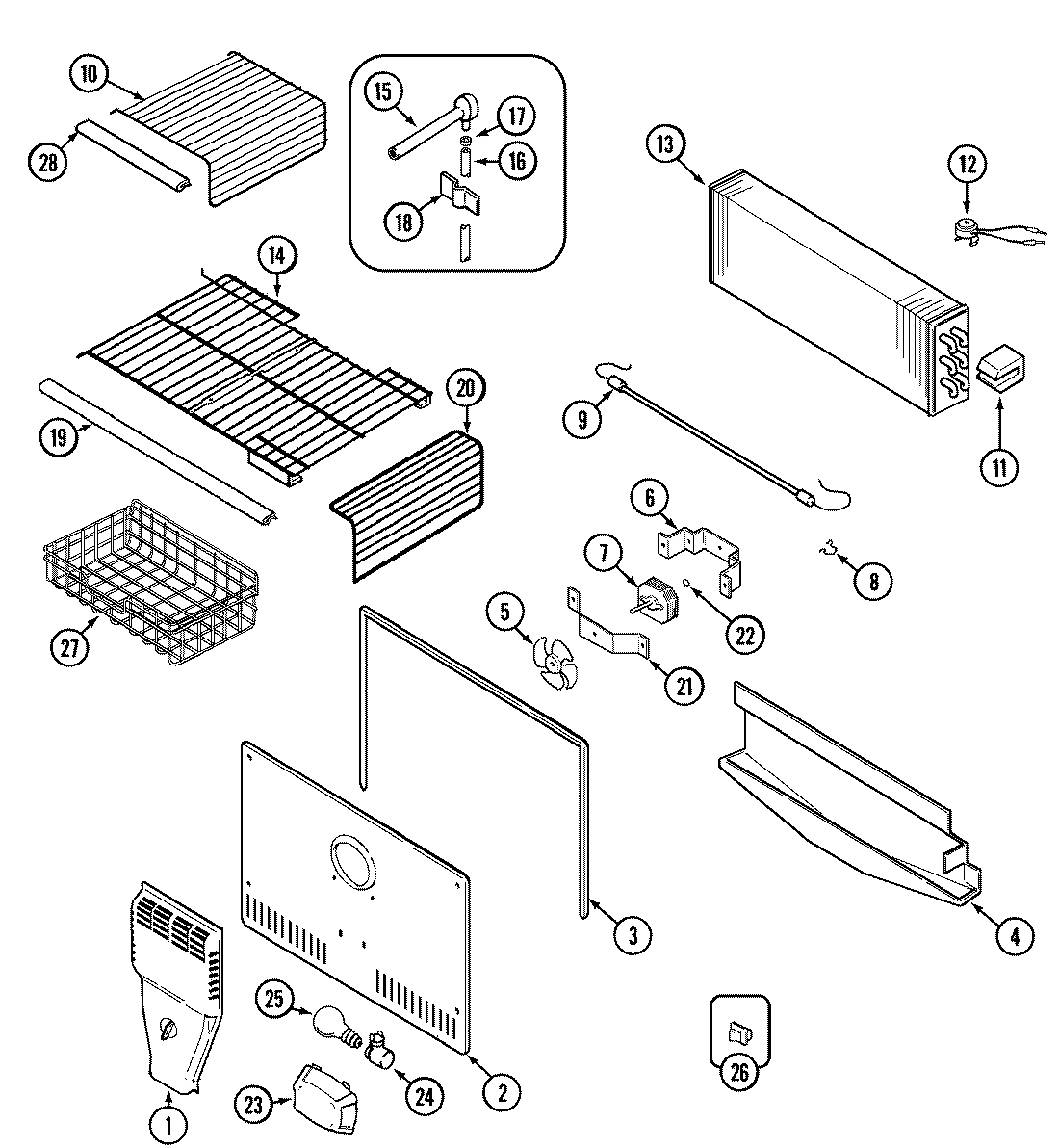 03 - FREEZER COMPARTMENT (BISQUE)