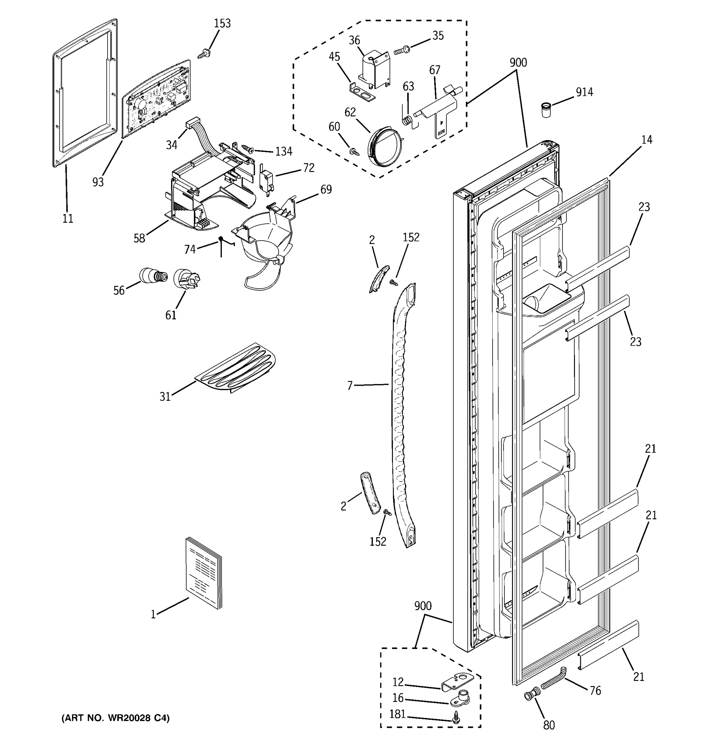 FREEZER DOOR