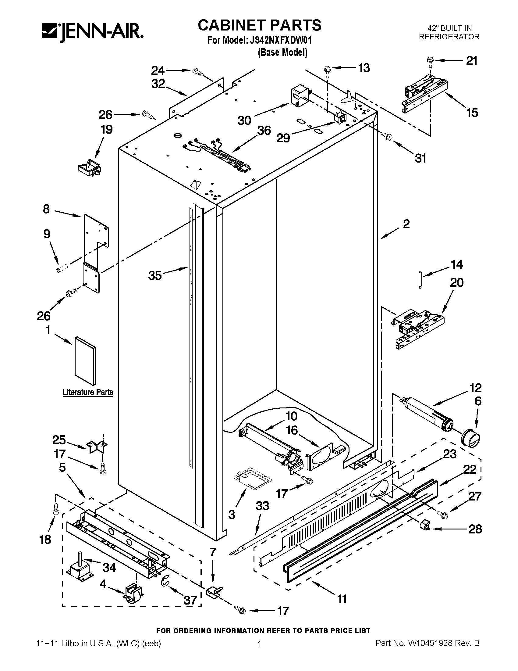 01 - CABINET PARTS