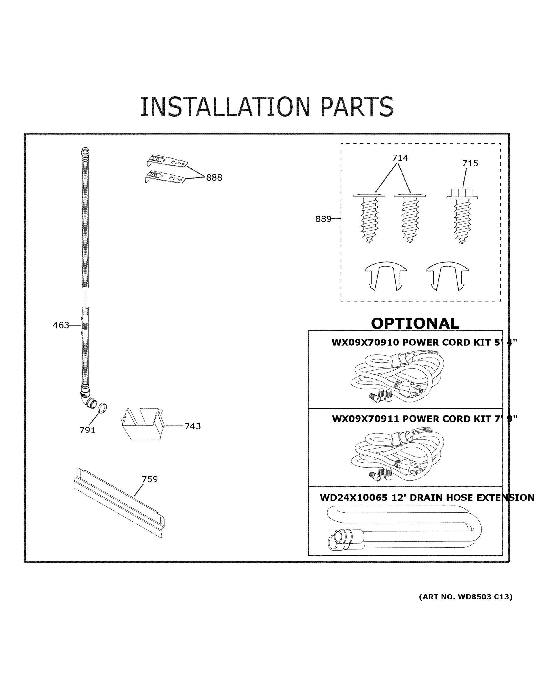 INSTALLATION PARTS