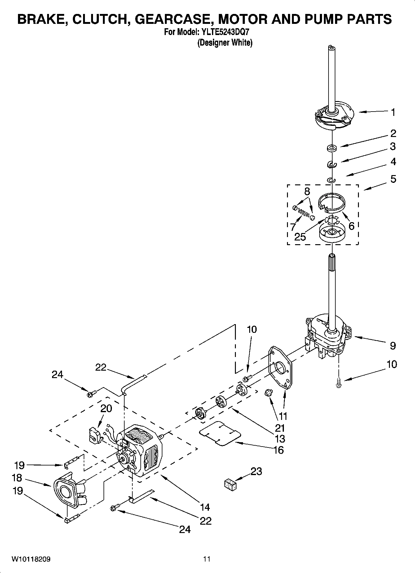 08 - BRAKE, CLUTCH, GEARCASE, MOTOR AND PUMP PARTS
