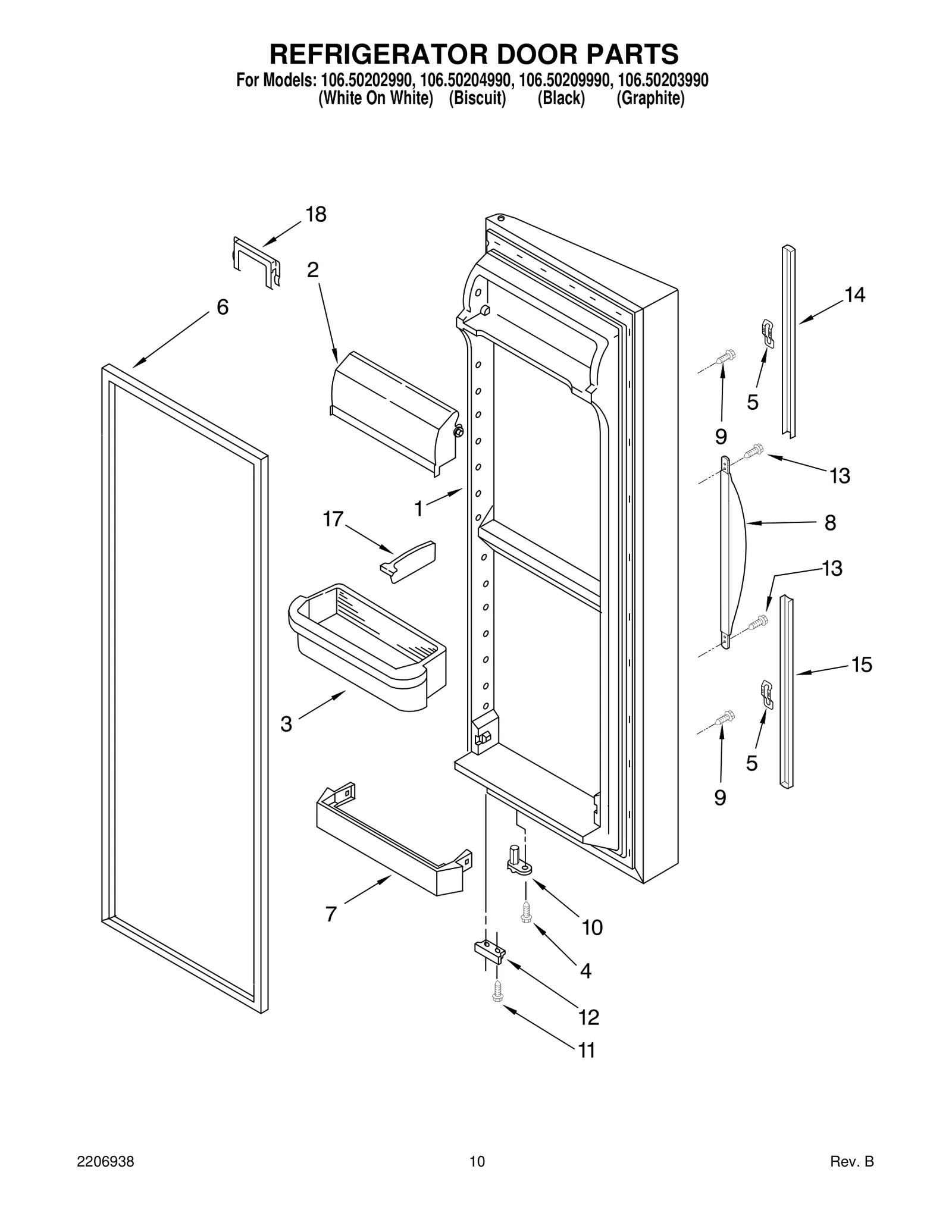 REFRIGERATOR DOOR PARTS