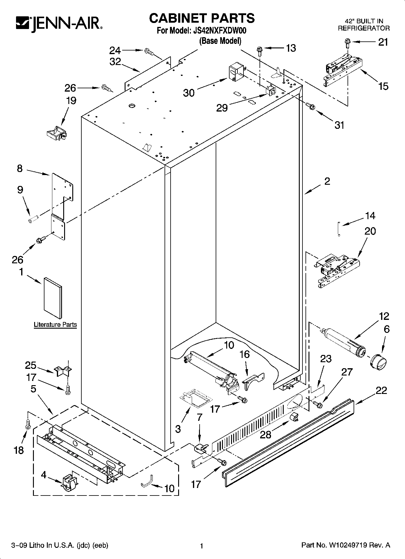 01 - CABINET PARTS