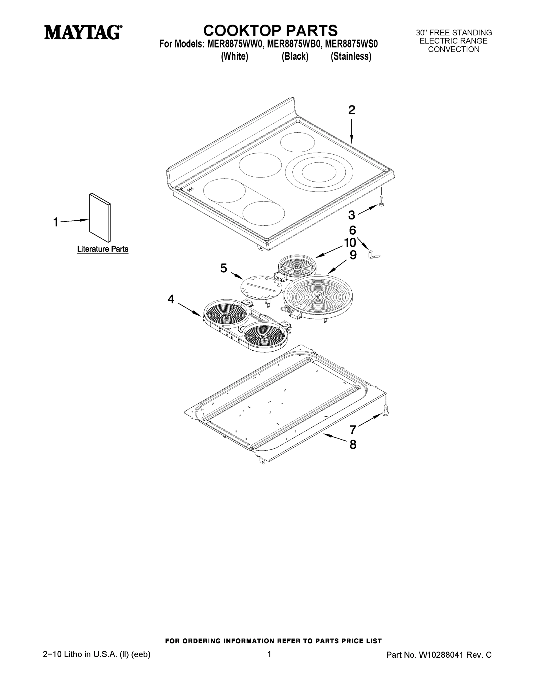 01 - COOKTOP PARTS