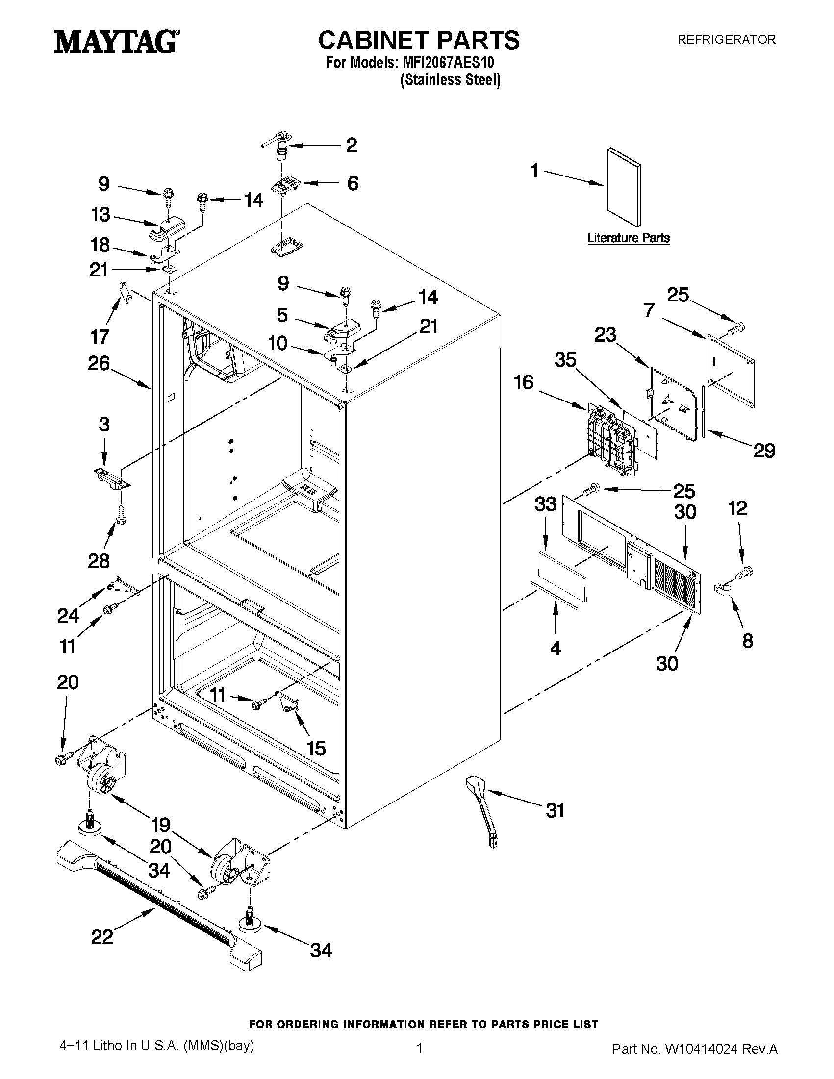 01 - CABINET PARTS