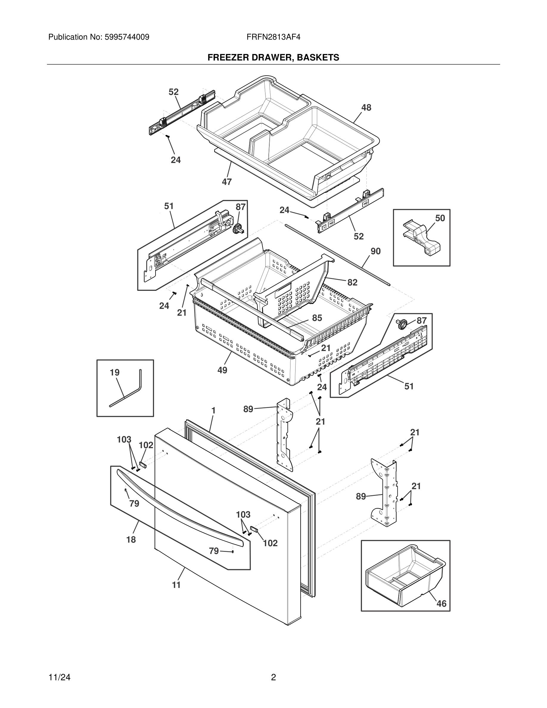 03 - FREEZER DRAWER, BASKETS