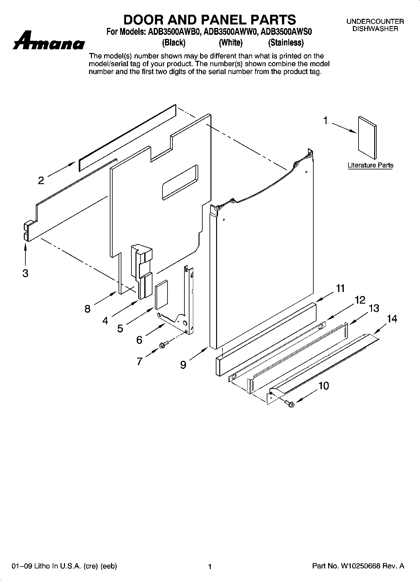 01 - DOOR AND PANEL PARTS