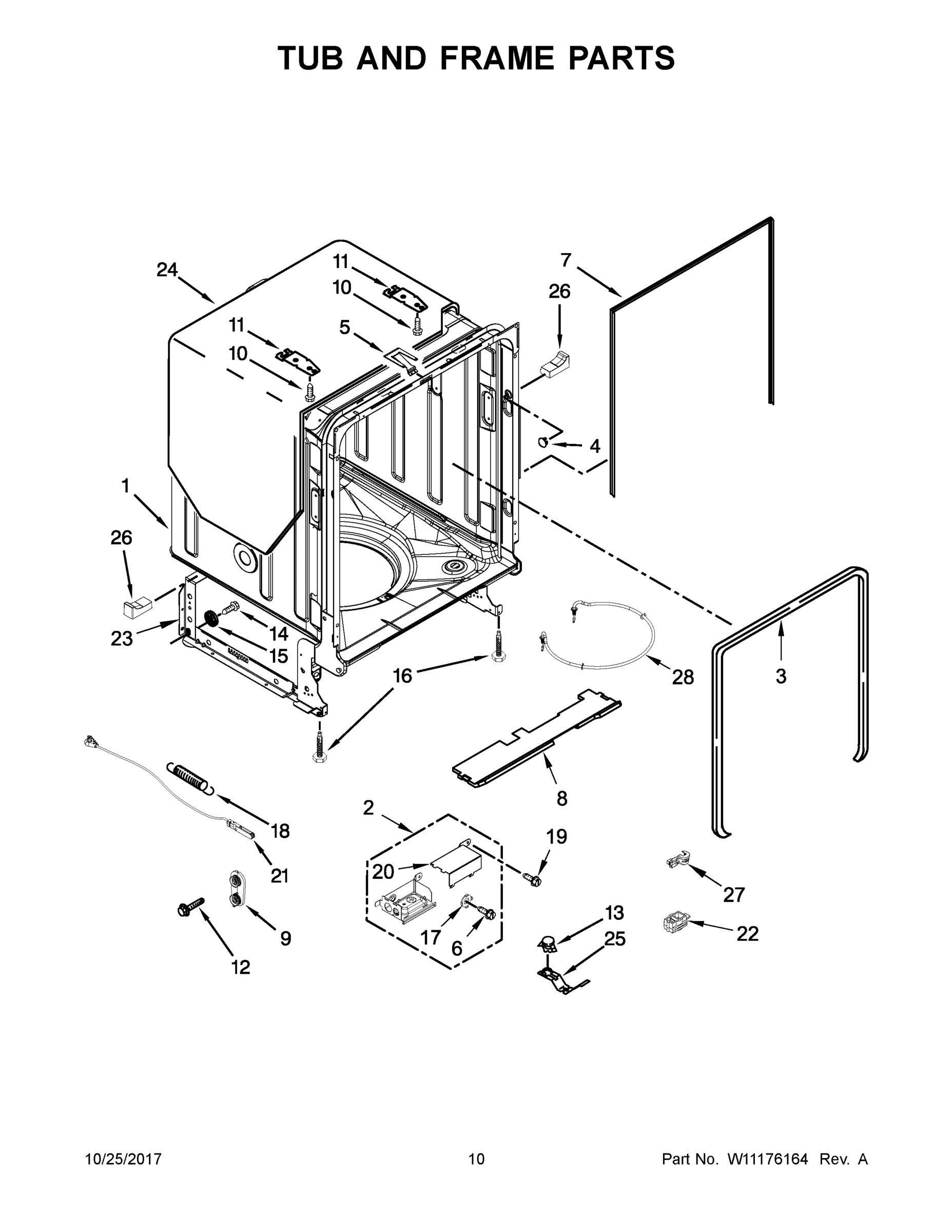 06 - TUB AND FRAME PARTS
