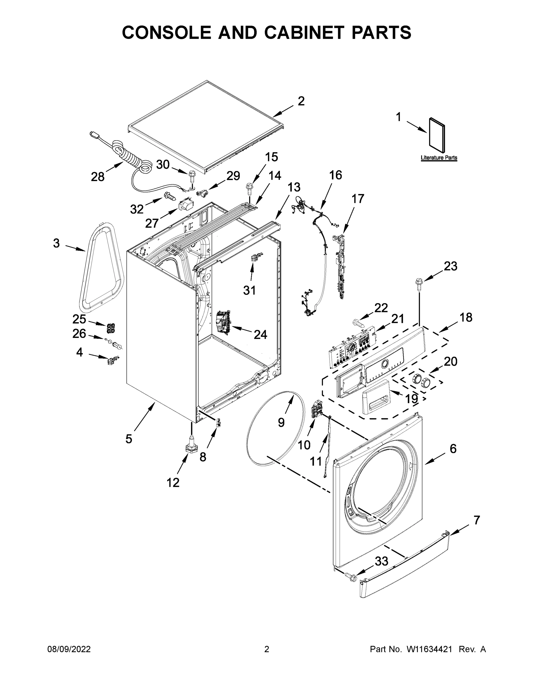 02 - CONSOLE AND CABINET PARTS