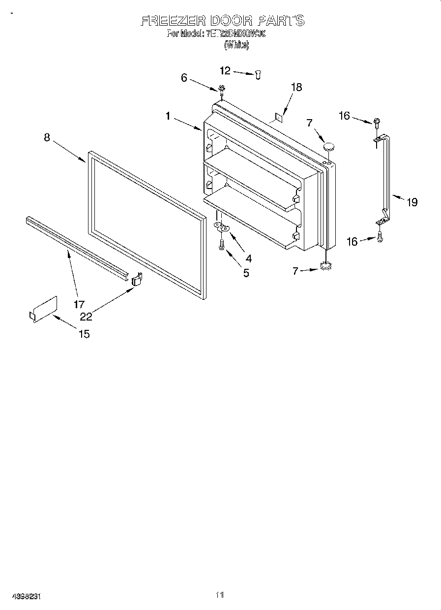 06 - FREEZER DOOR, LIT/OPTIONAL