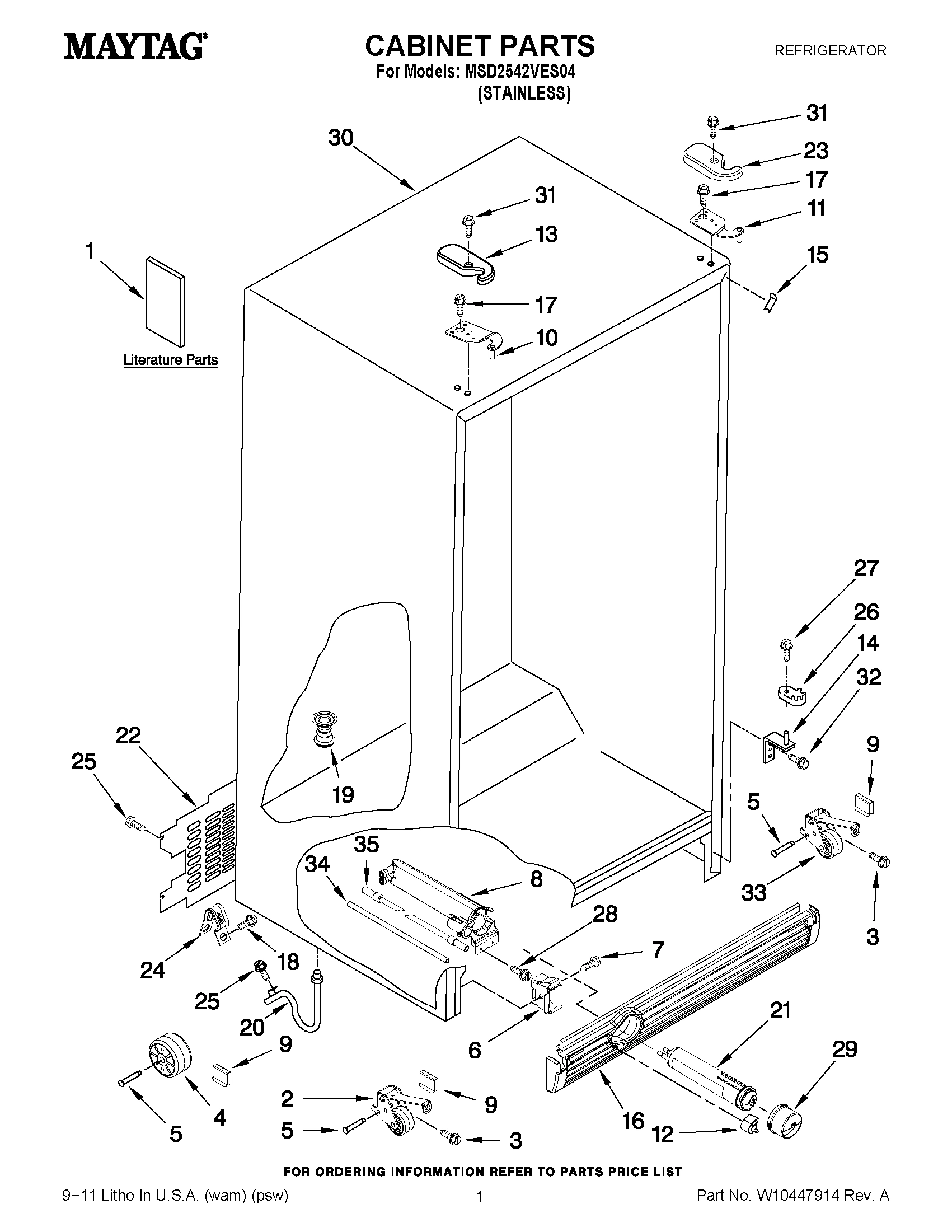 01 - CABINET PARTS