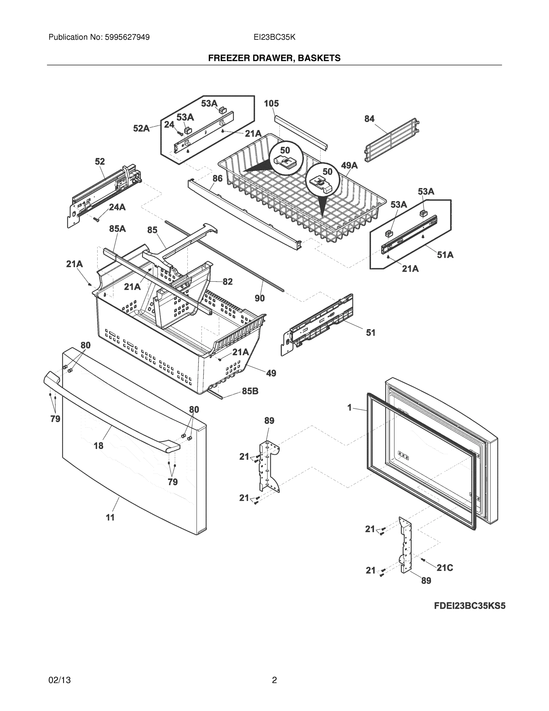 03 - FREEZER DRAWER, BASKETS