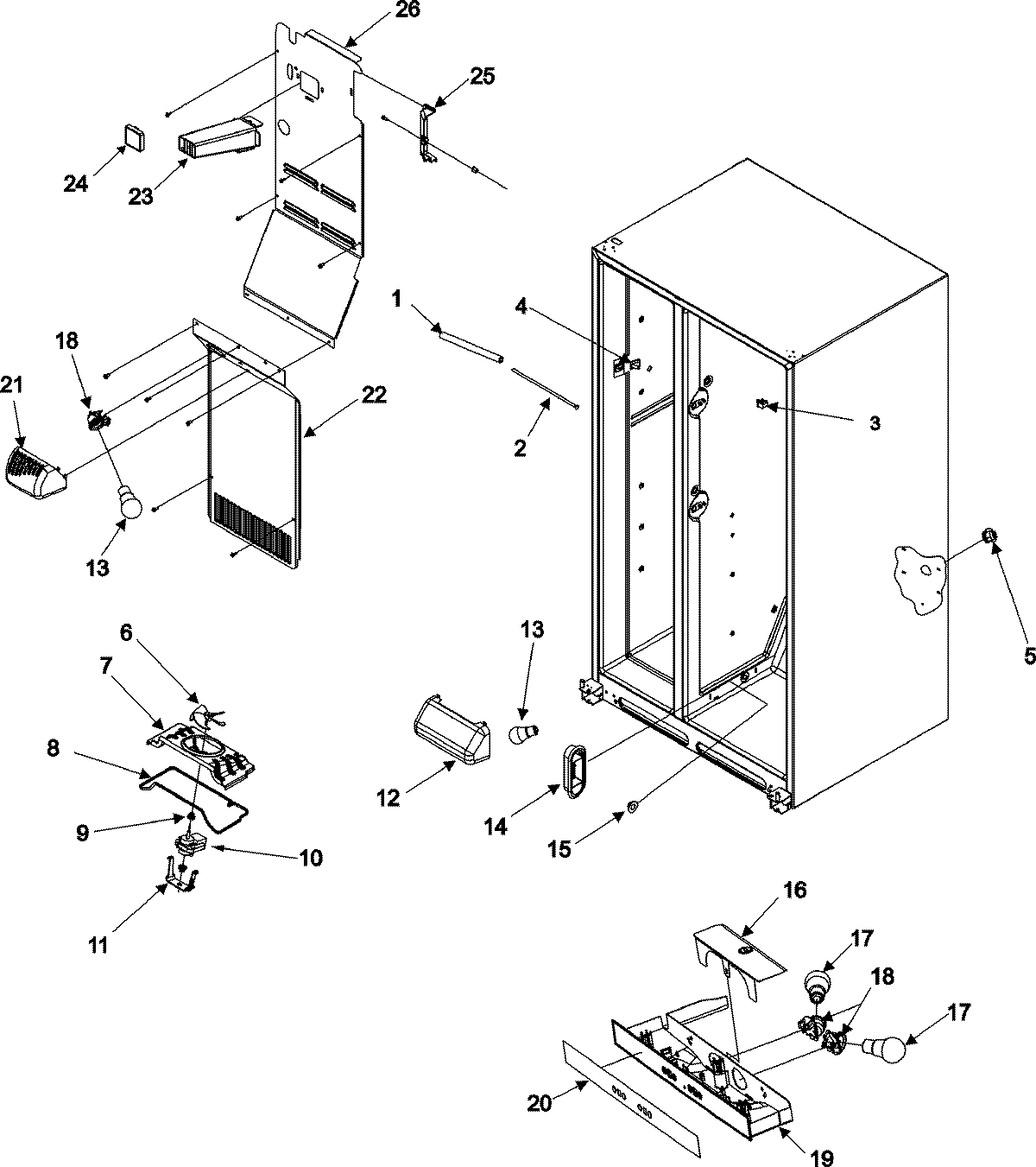 06 - EVAP FAN ASSY AND LIGHTS