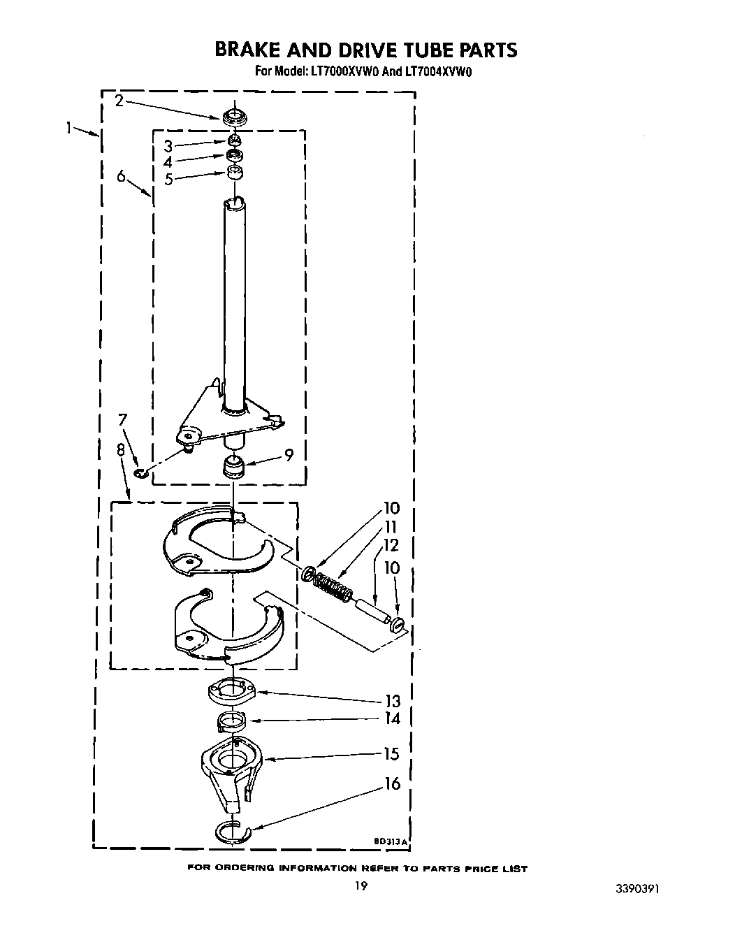 13 - BRAKE AND DRIVE TUBE