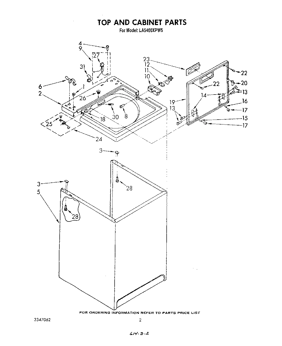 02 - TOP AND CABINET , LITERATURE AND OPTIONAL