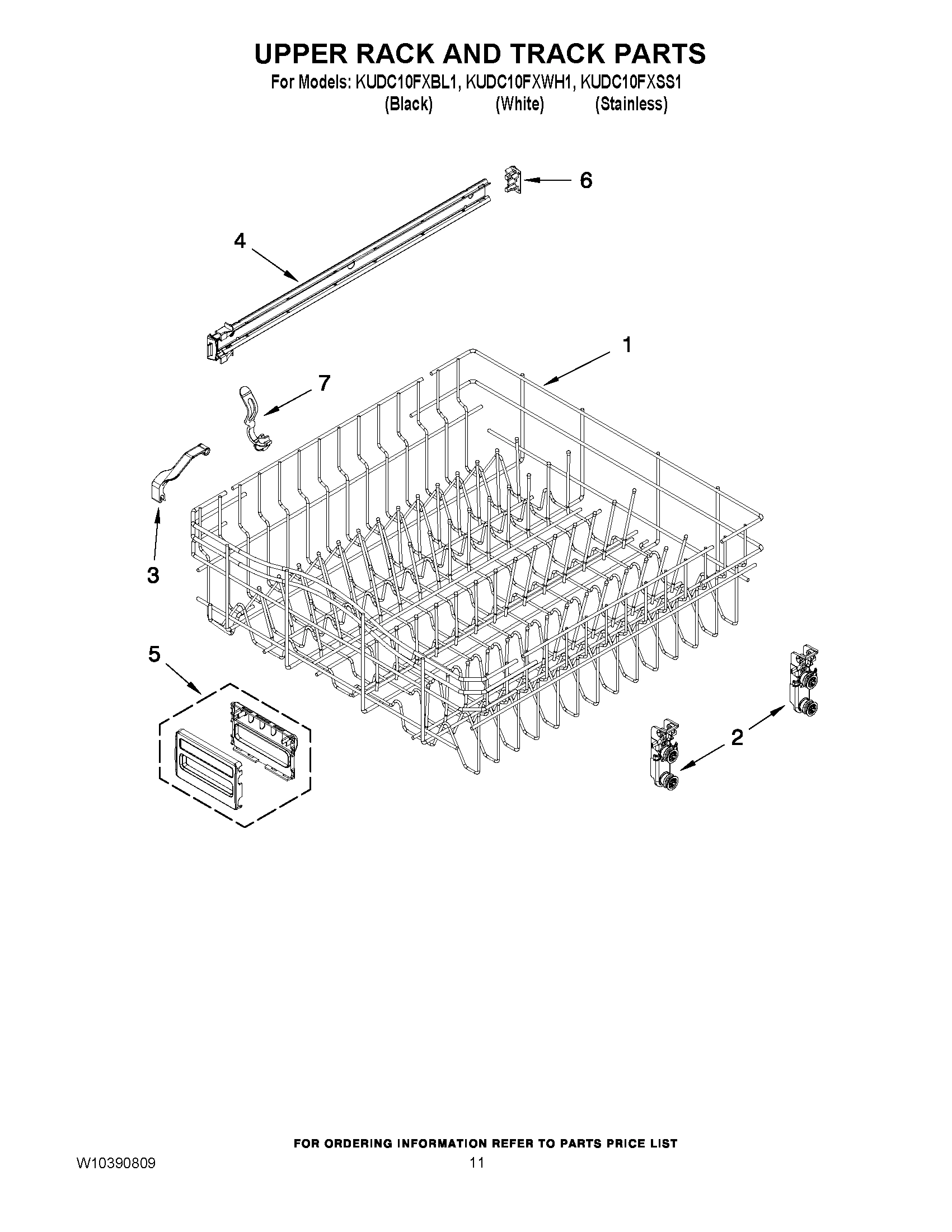09 - UPPER RACK AND TRACK PARTS
