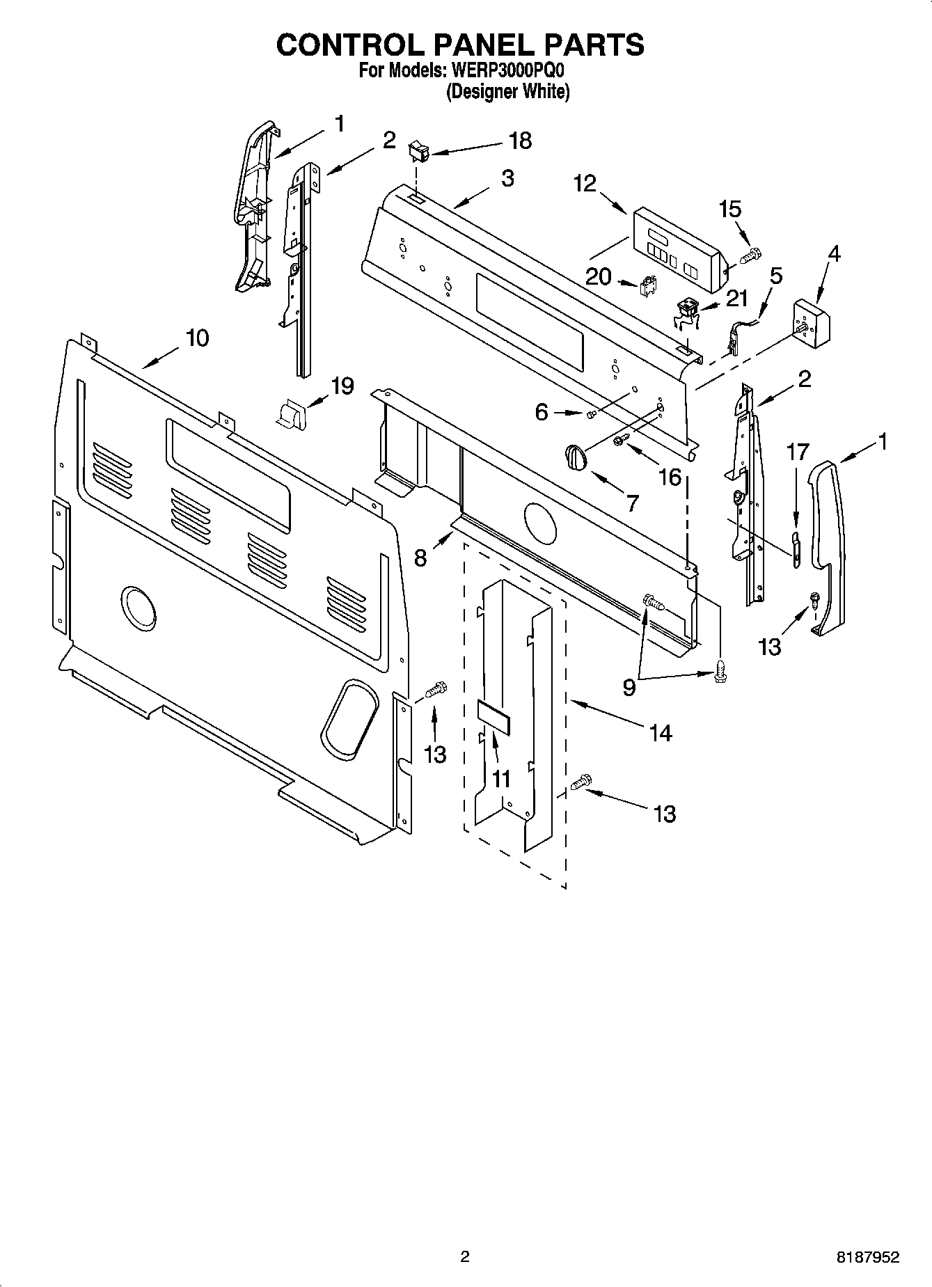 02 - CONTROL PANEL PARTS