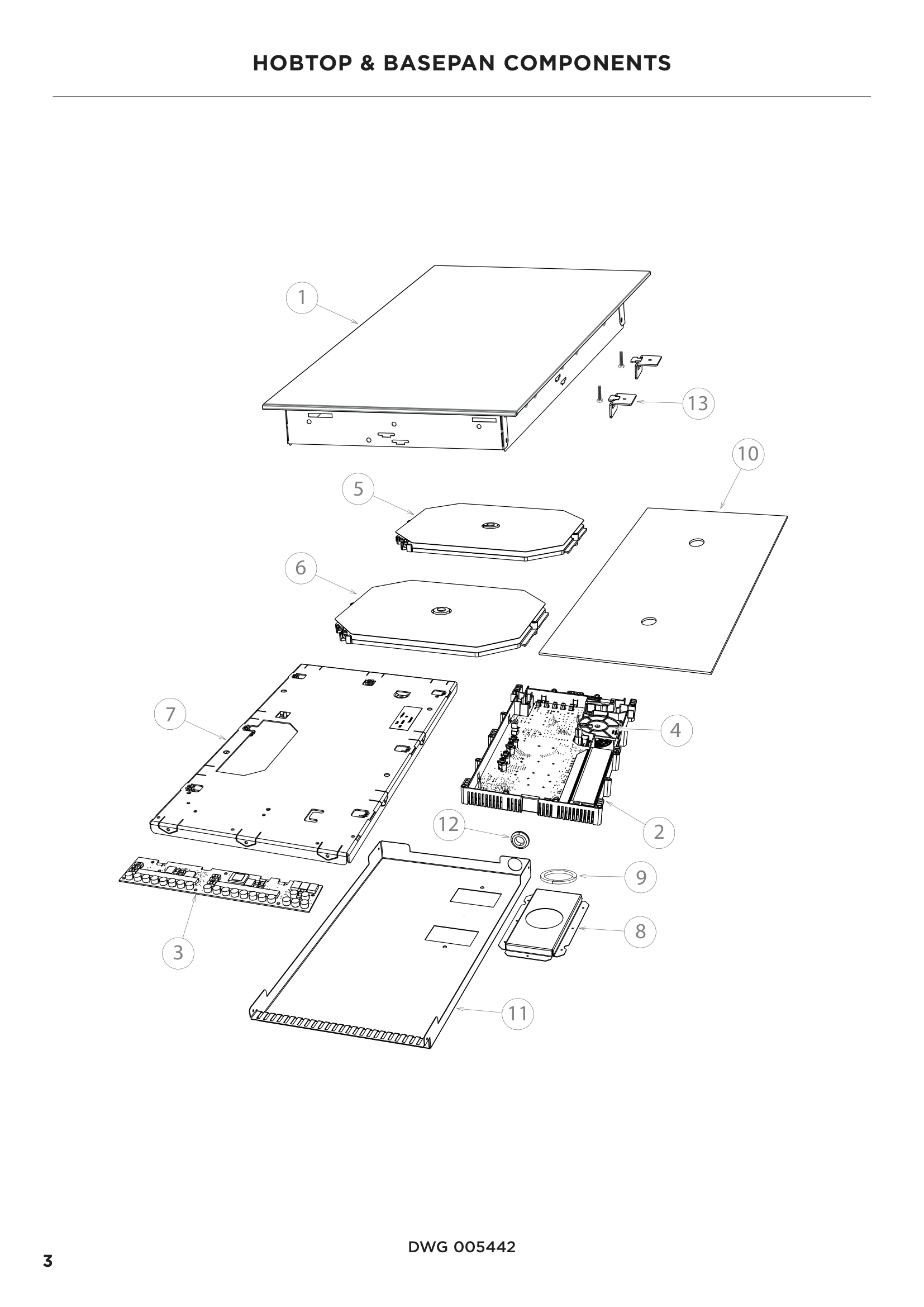 HOBTOP & BASEPAN COMPONENTS