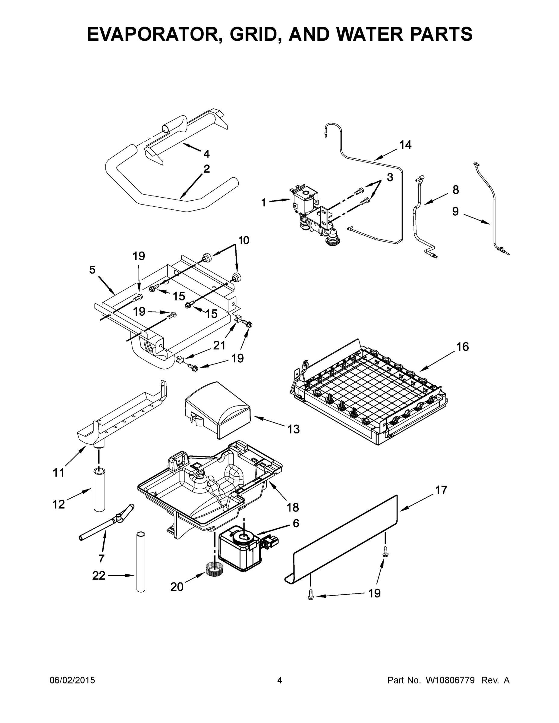 03 - EVAPORATOR, GRID, AND WATER PARTS