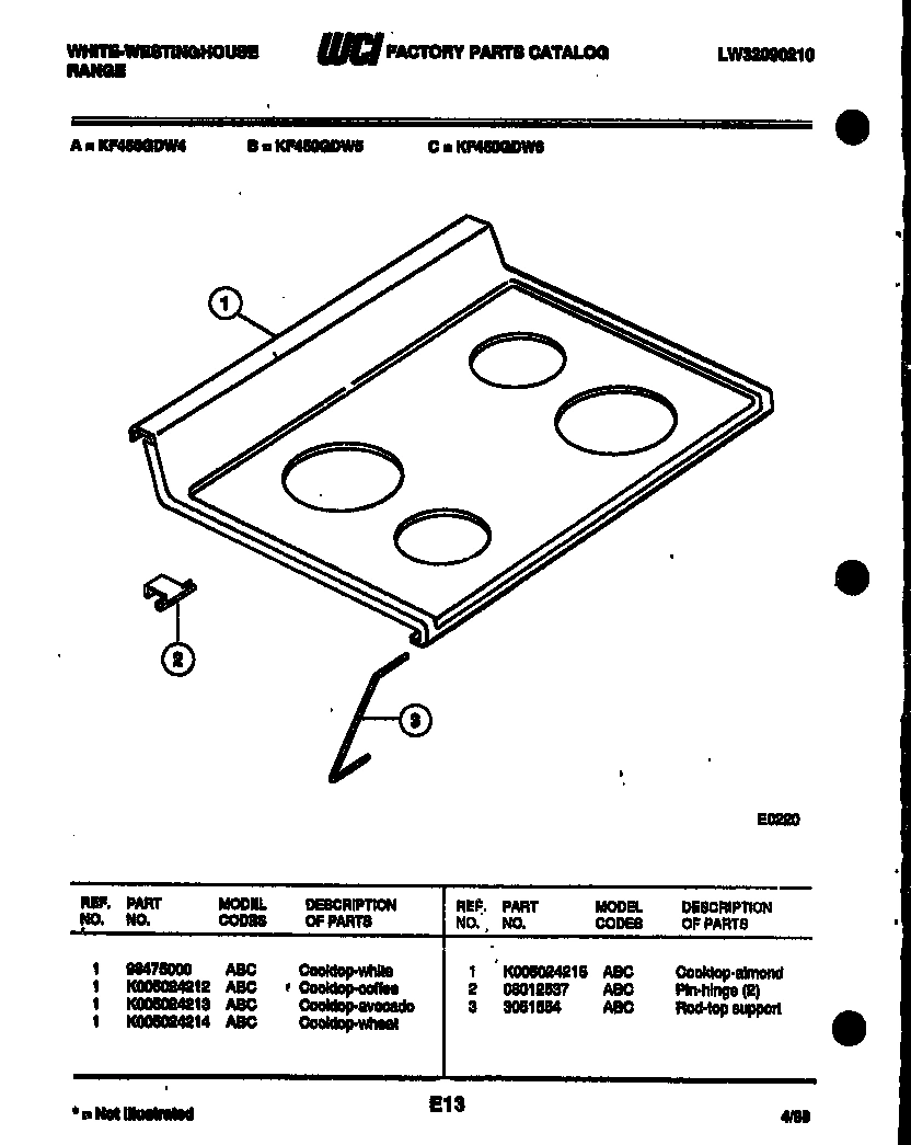 04 - COOKTOP PARTS