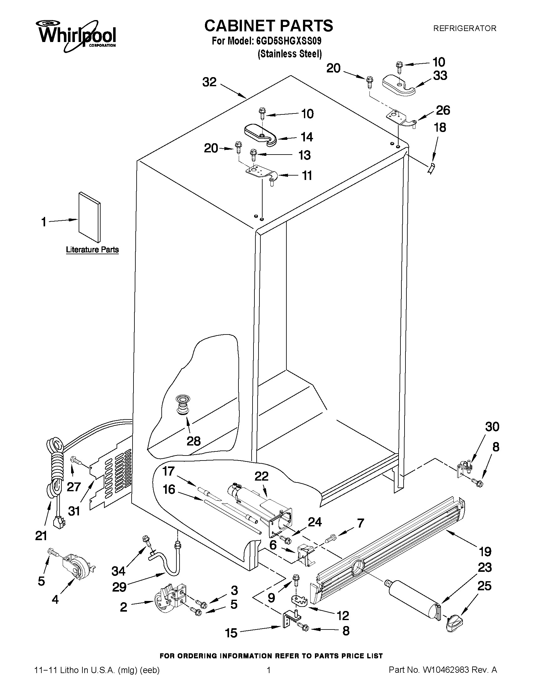 01 - CABINET PARTS