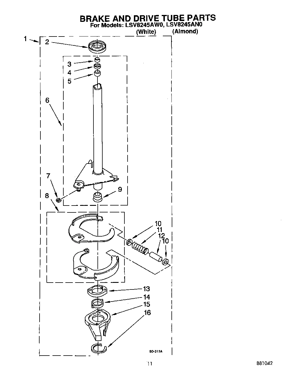 09 - BRAKE AND DRIVE TUBE