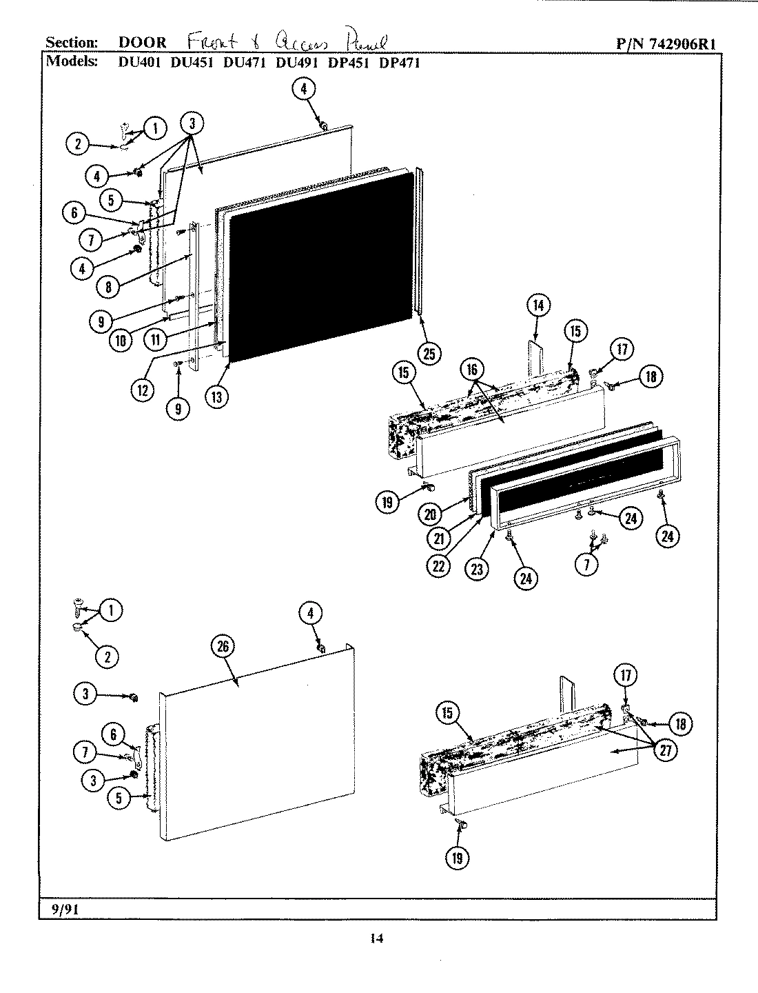 05 - DOOR FRONT & ACCESS PANEL