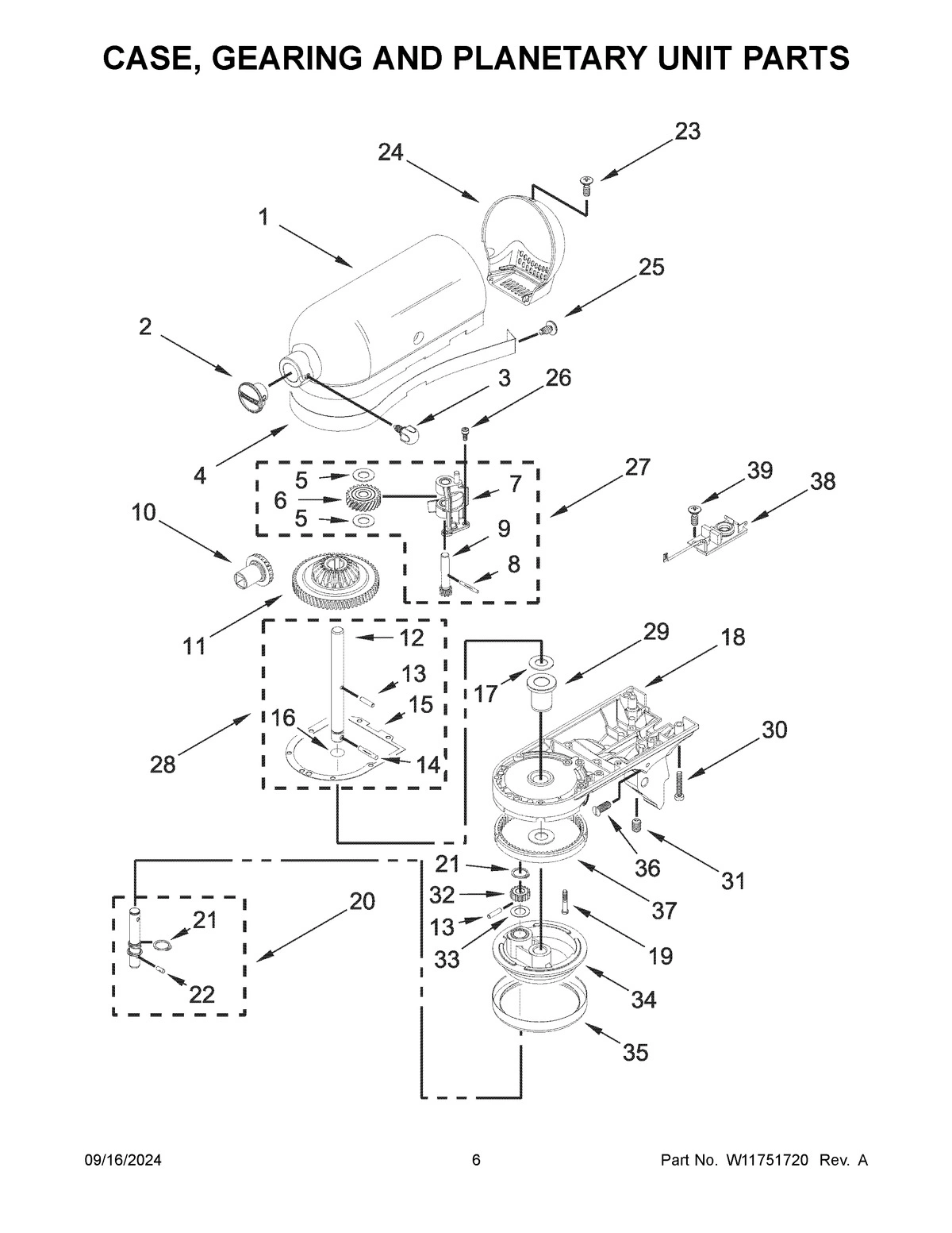 04 - CASE, GEARING AND PLANETARY UNIT PARTS