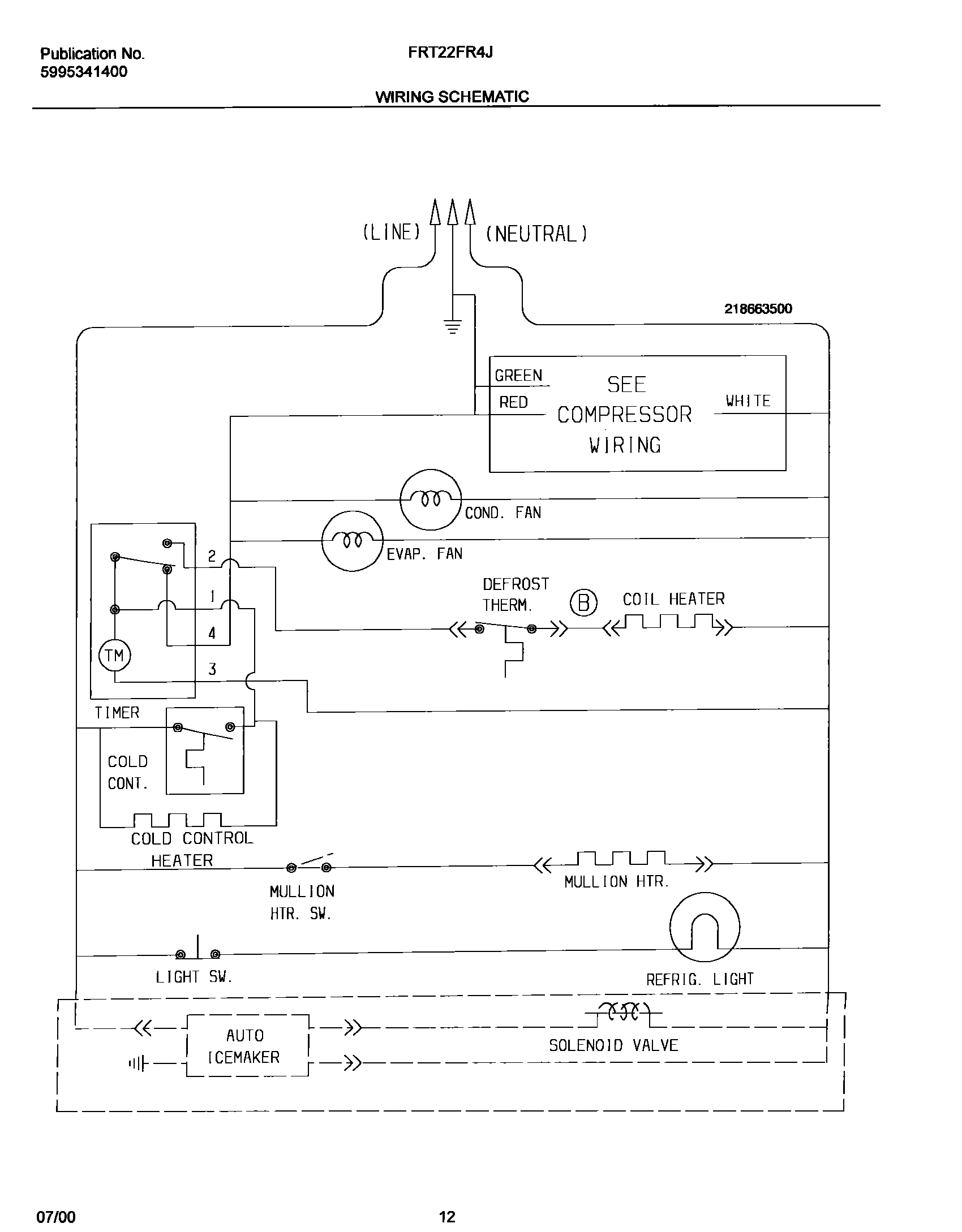 12 - WIRING SCHEMATIC