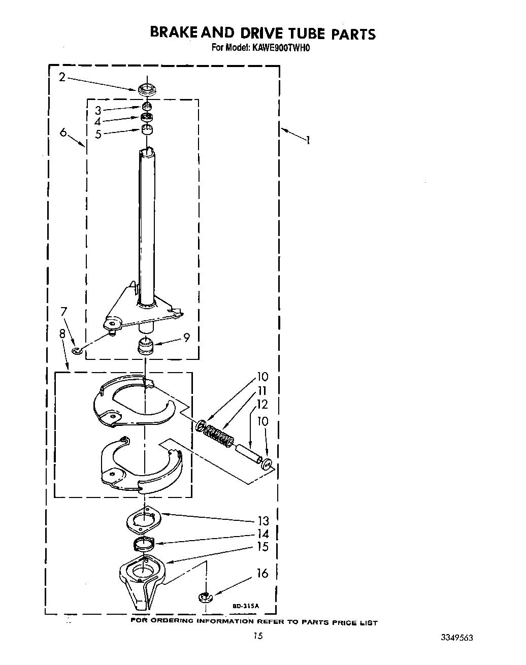 10 - BRAKE AND DRIVE TUBE