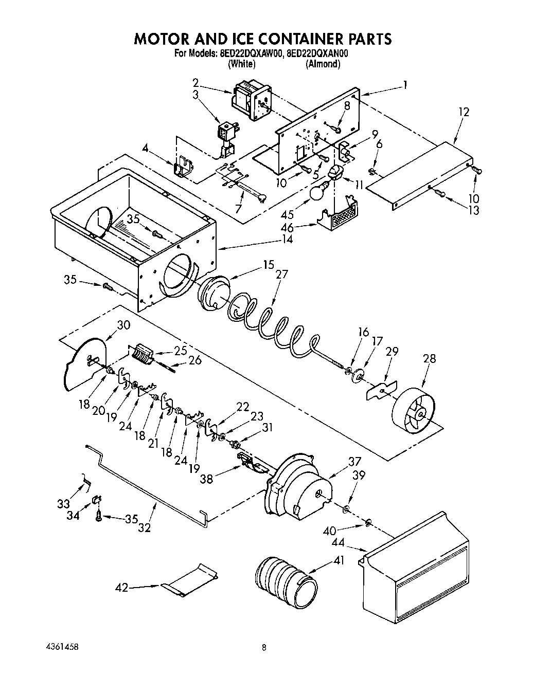 06 - MOTOR AND ICE CONTAINER