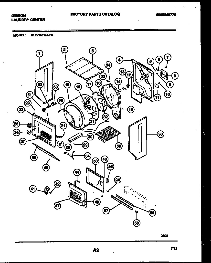 02 - CABINET AND COMPONENT PARTS
