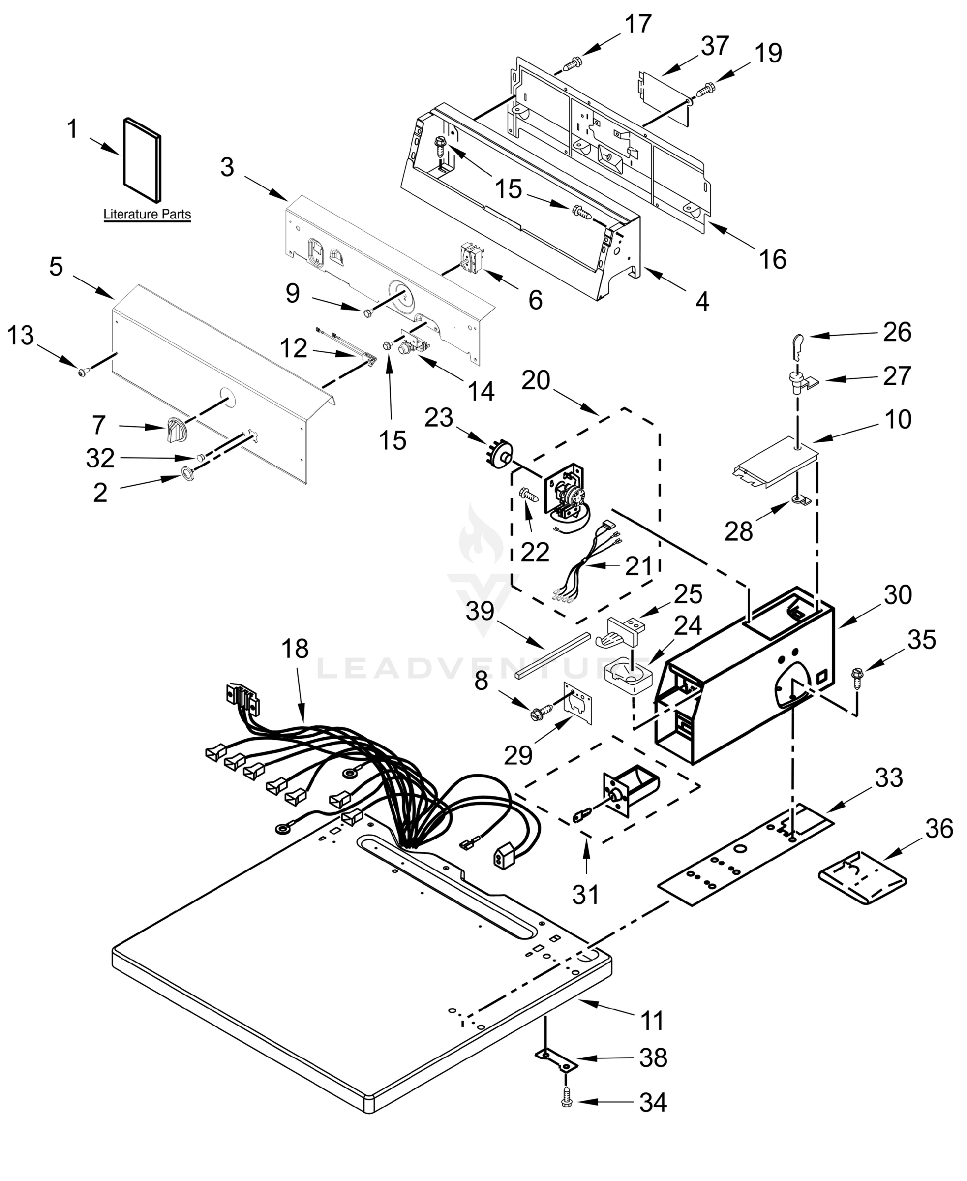 TOP AND CONSOLE PARTS