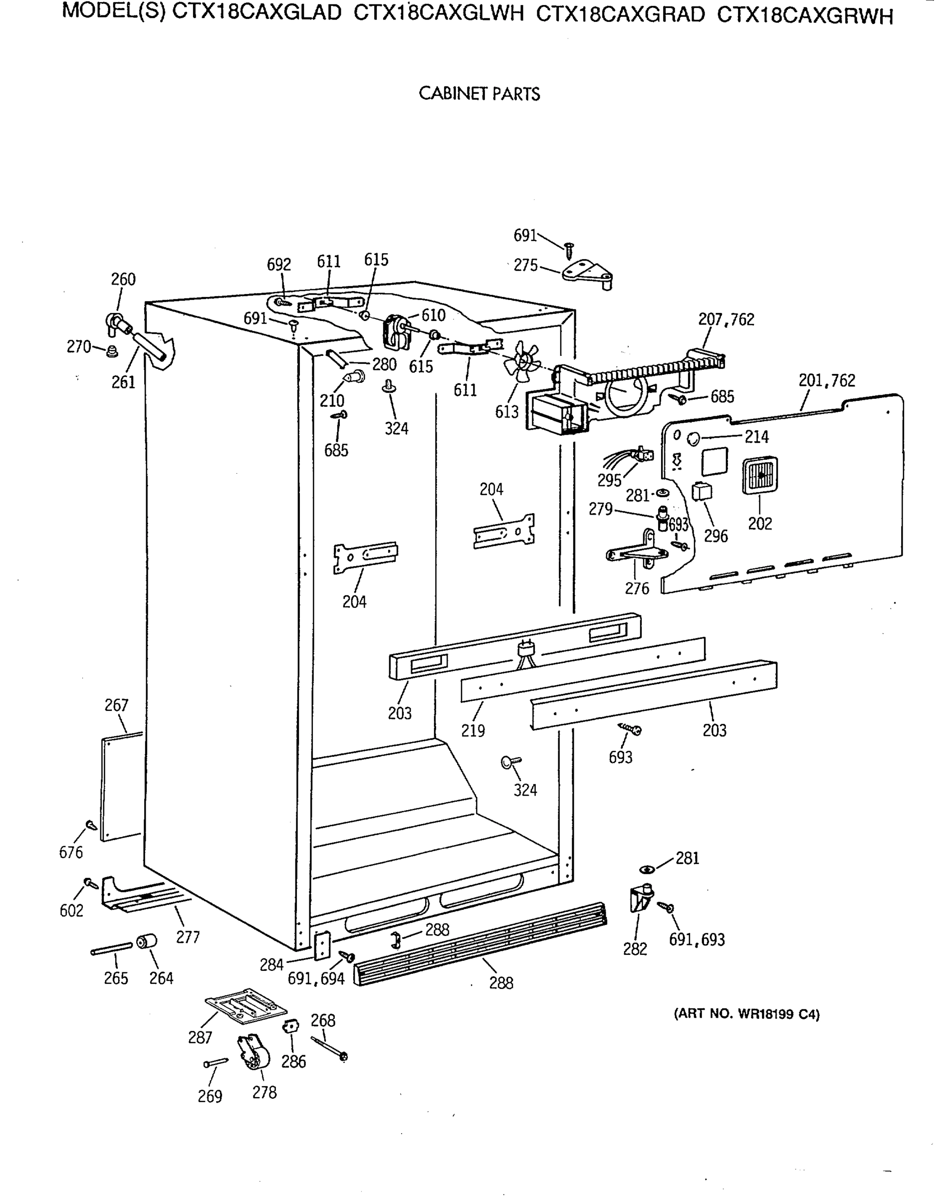 CABINET PARTS