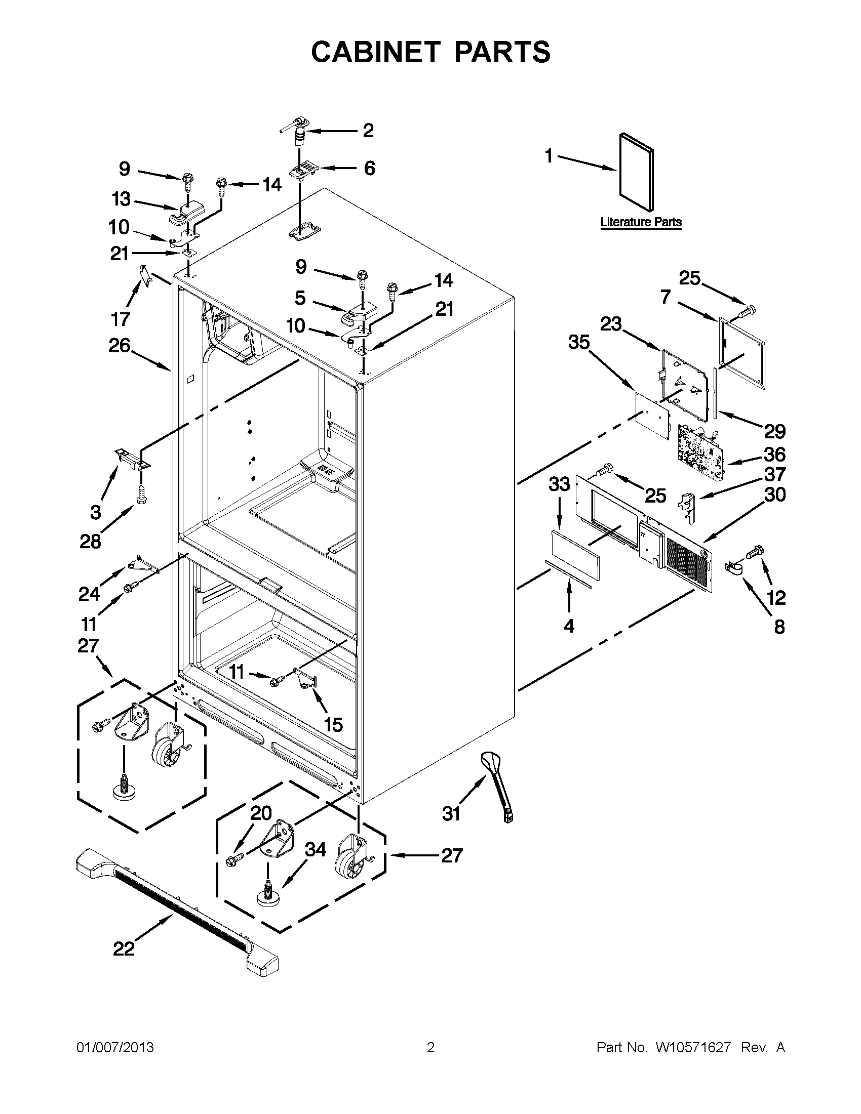 01 - CABINET PARTS