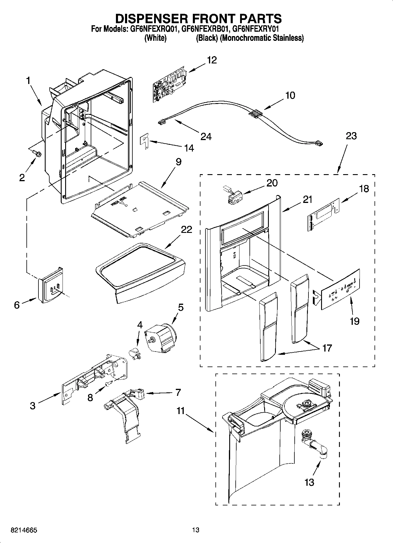 08 - DISPENSER FRONT PARTS